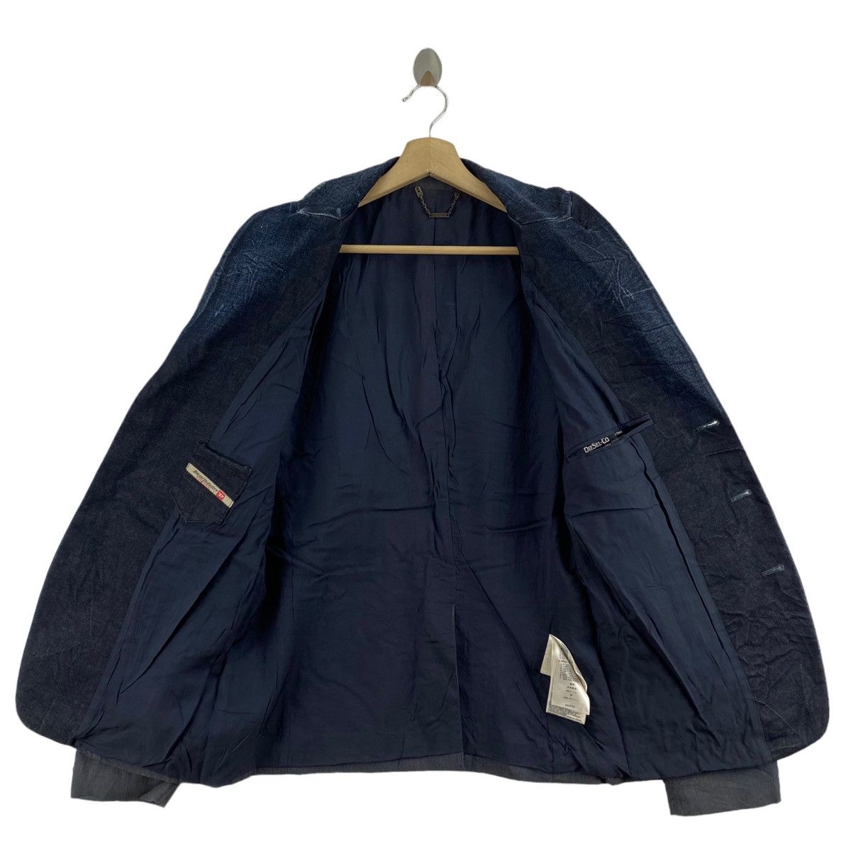 Diesel Vintage DIESEL INDUSTRY Denim Division Blazer Jeans Coat Size US L / EU 52-54 / 3 - 5 Thumbnail