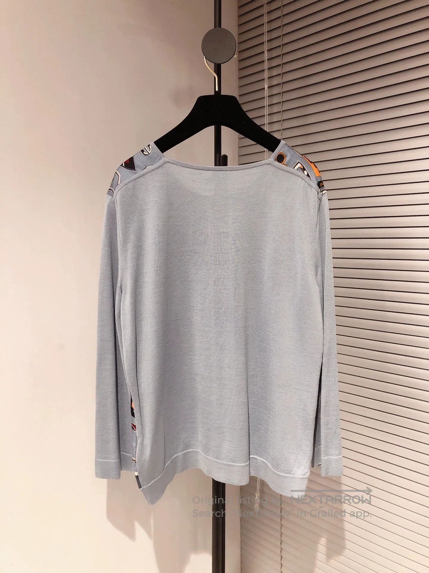 Hermes Hermes Silk Print Paneled Knit Top. Size US S / EU 44-46 / 1 - 2 Thumbnail