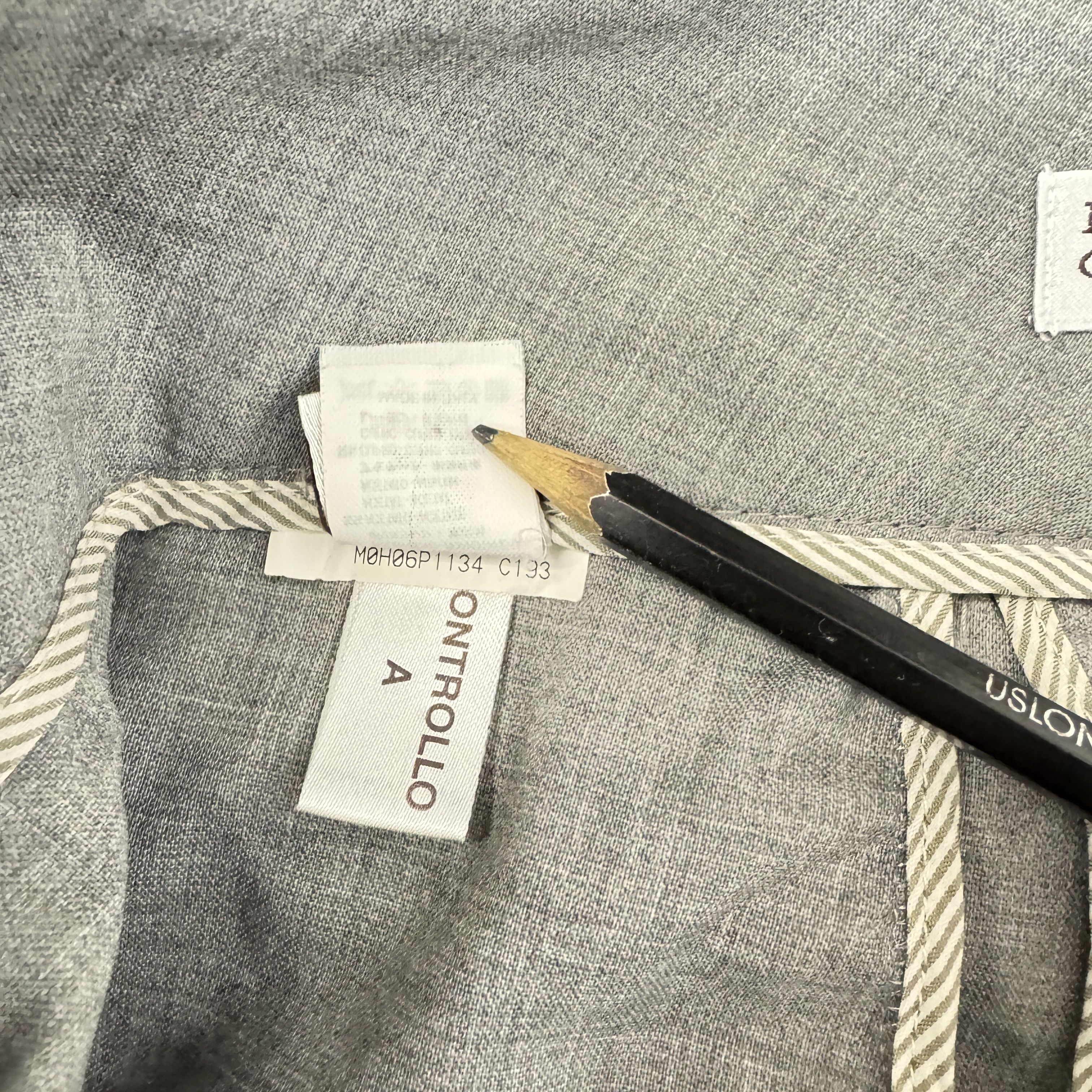 Brunello Cucinelli Gray Wool Trousers