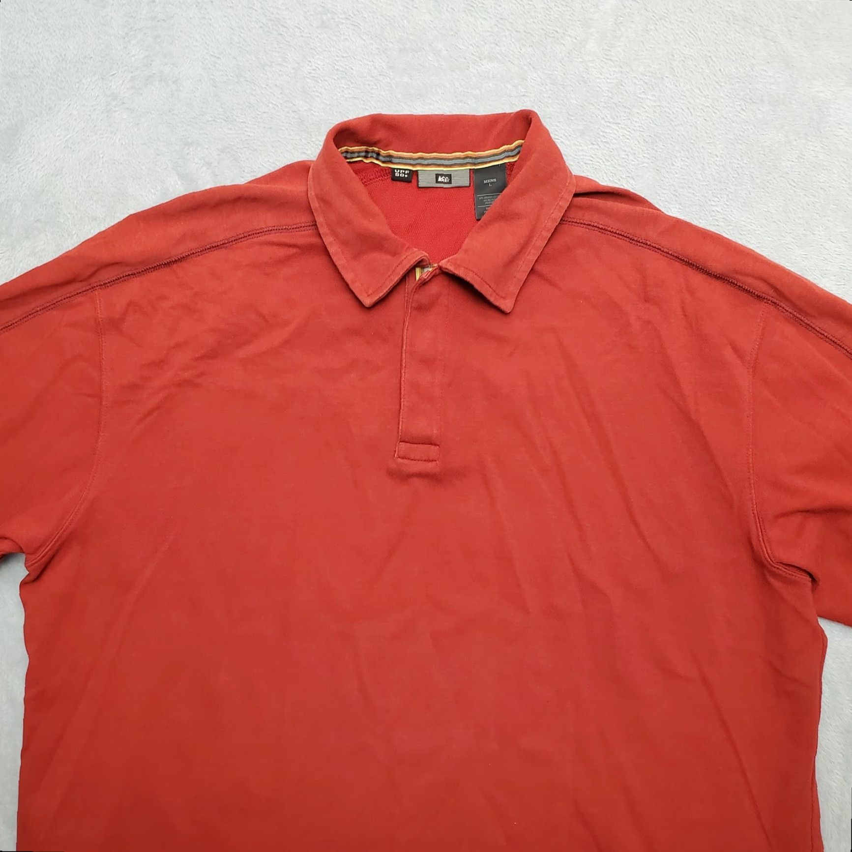 Vintage VINTAGE REI Polo Shirt Mens L Red Recycled Organic Cotton Blend Outdoor Casual Polo Shirt Mens L Red Outdoor Casual Size US L / EU 52-54 / 3 - 2 Thumbnail