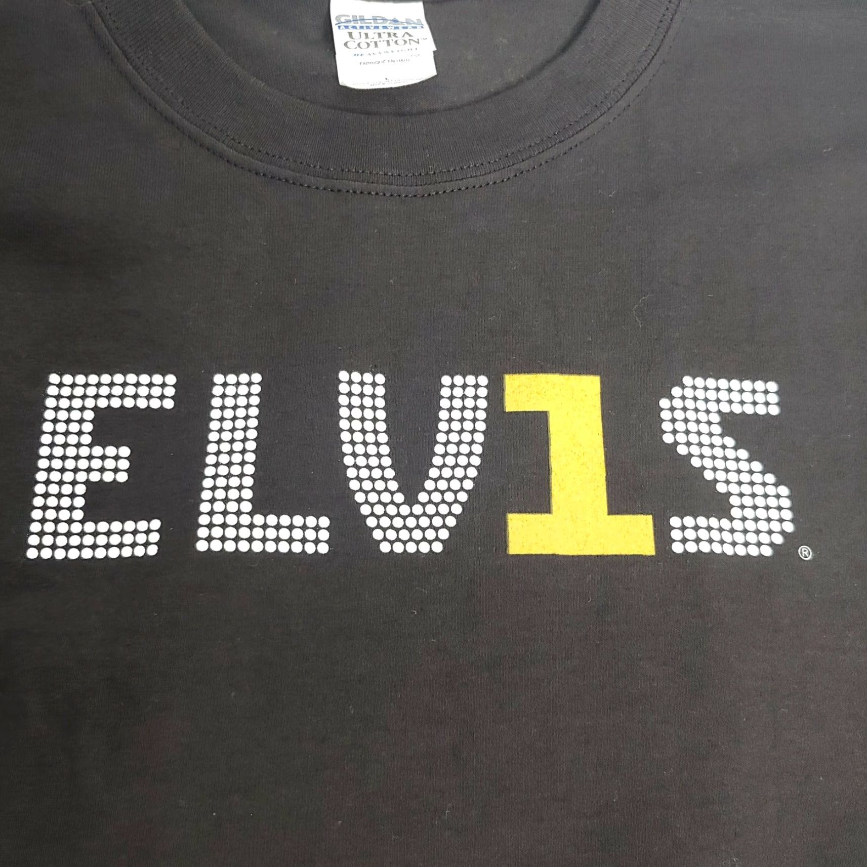 Gildan VINTAGE Harrahs Casino ELVIS Presley ELV1S Shirt Large Black The King Music Rockabilly Size US L / EU 52-54 / 3 - 3 Thumbnail
