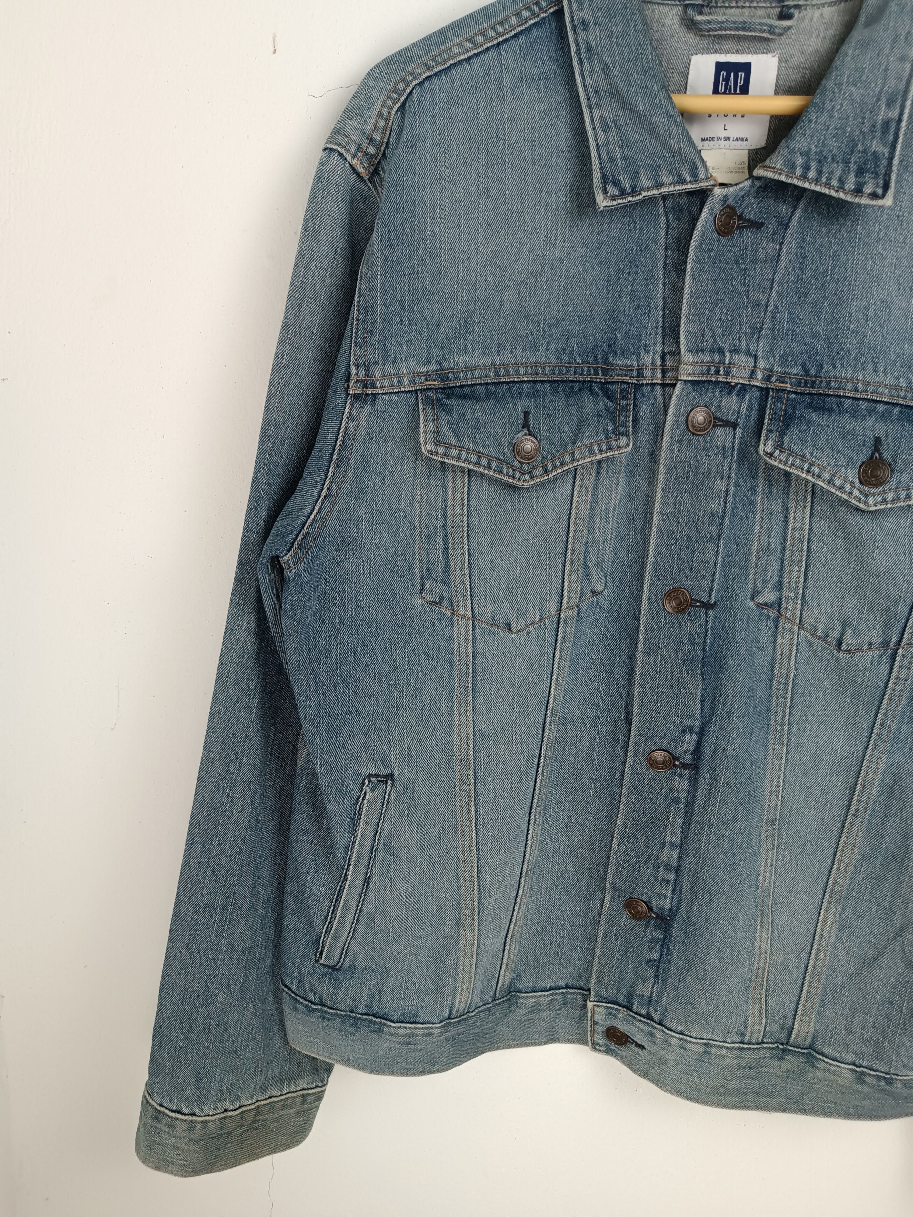 Gap VINTAGE FADES GAP DENIM JACKET GRUNGE PUNK METAL STYLE Size US L / EU 52-54 / 3 - 6 Thumbnail