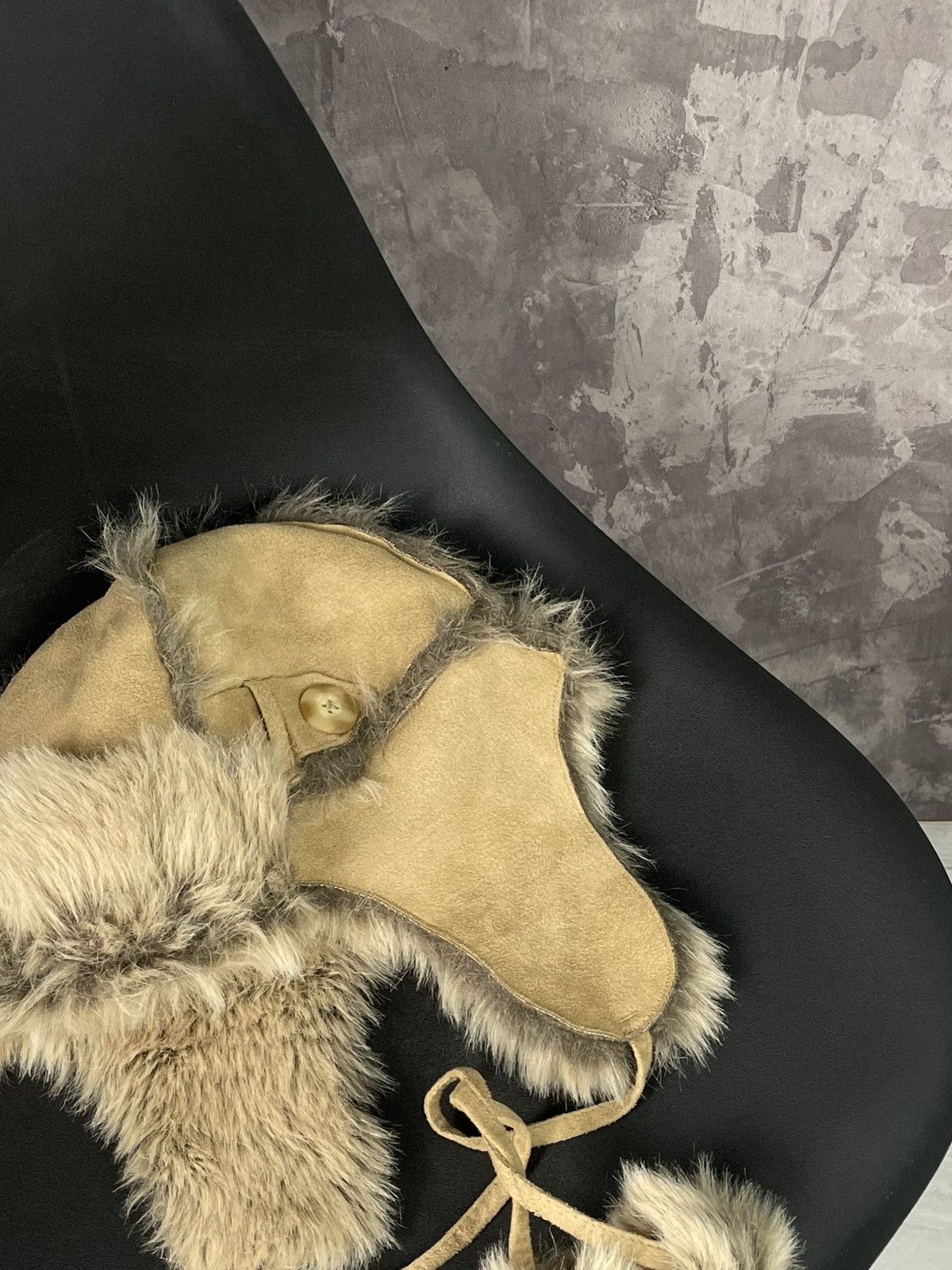 20471120 × Hysteric Glamour × Japanese Brand Y2K Style Mohair Fuzzy Ushanka Hat Faux Fur Size ONE SIZE - 3 Thumbnail