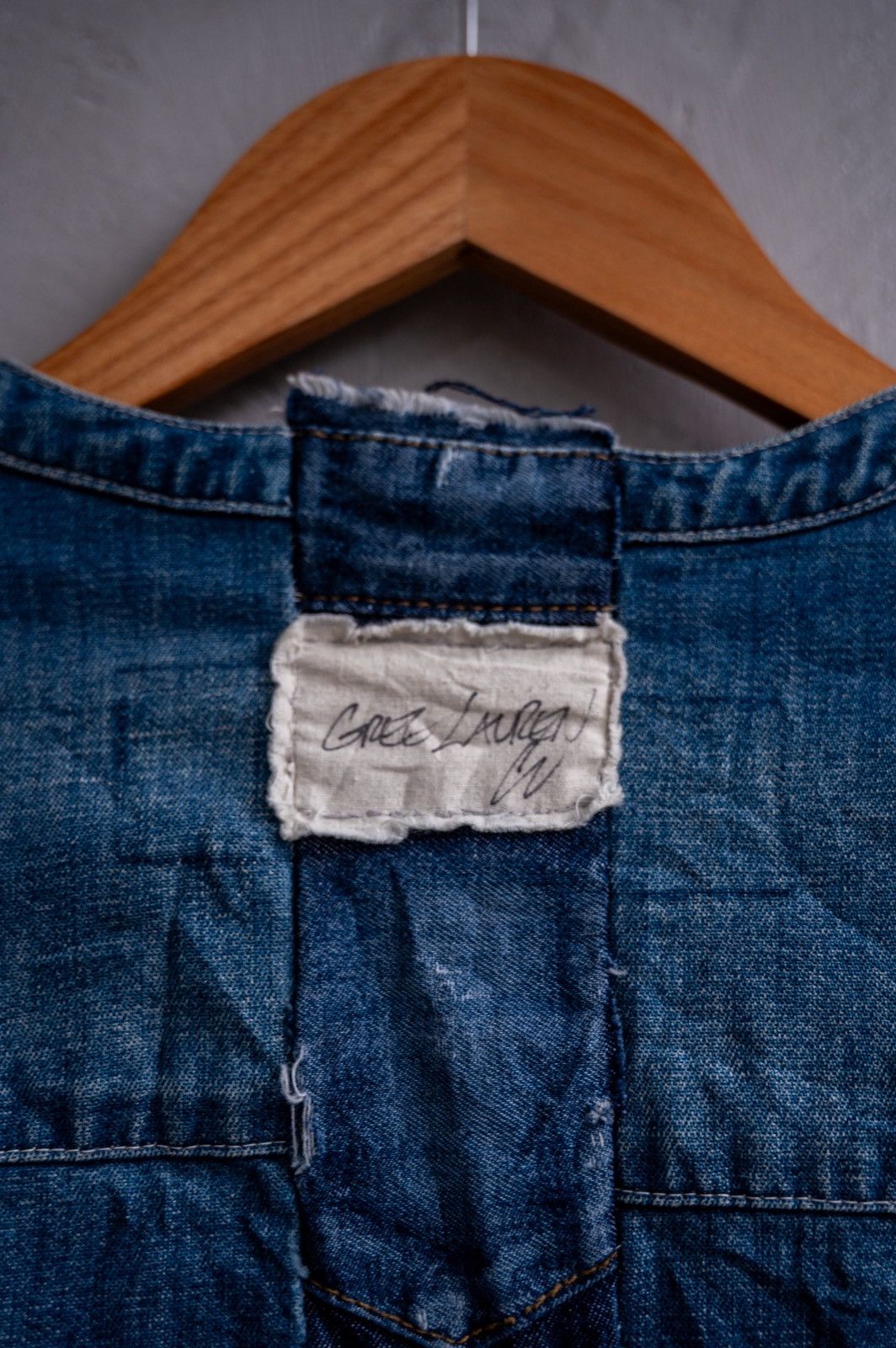 Greg Lauren Greg Lauren denim western studio deconstructed kimono shirt Size US S / EU 44-46 / 1 - 16 Thumbnail