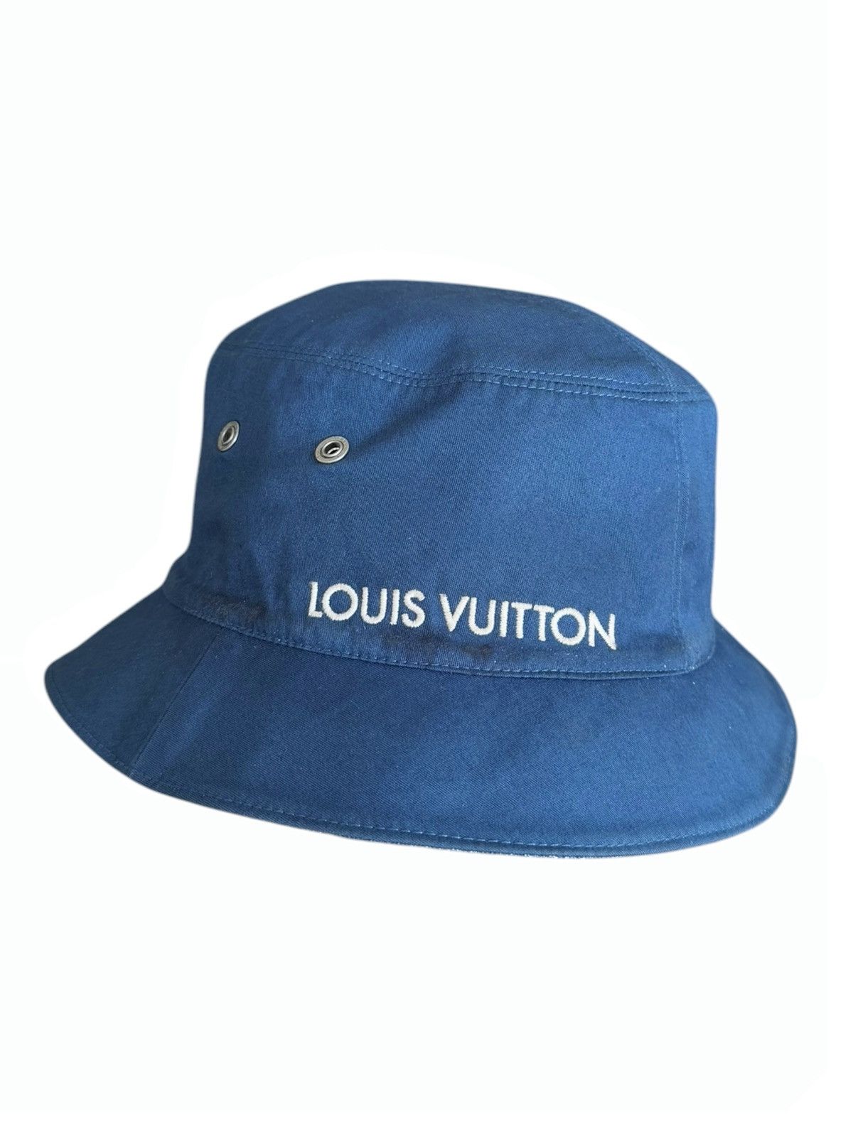 Louis Vuitton 2000’s Denim Monogram LV Reversible Bucket Hat Size ONE SIZE - 2 Thumbnail