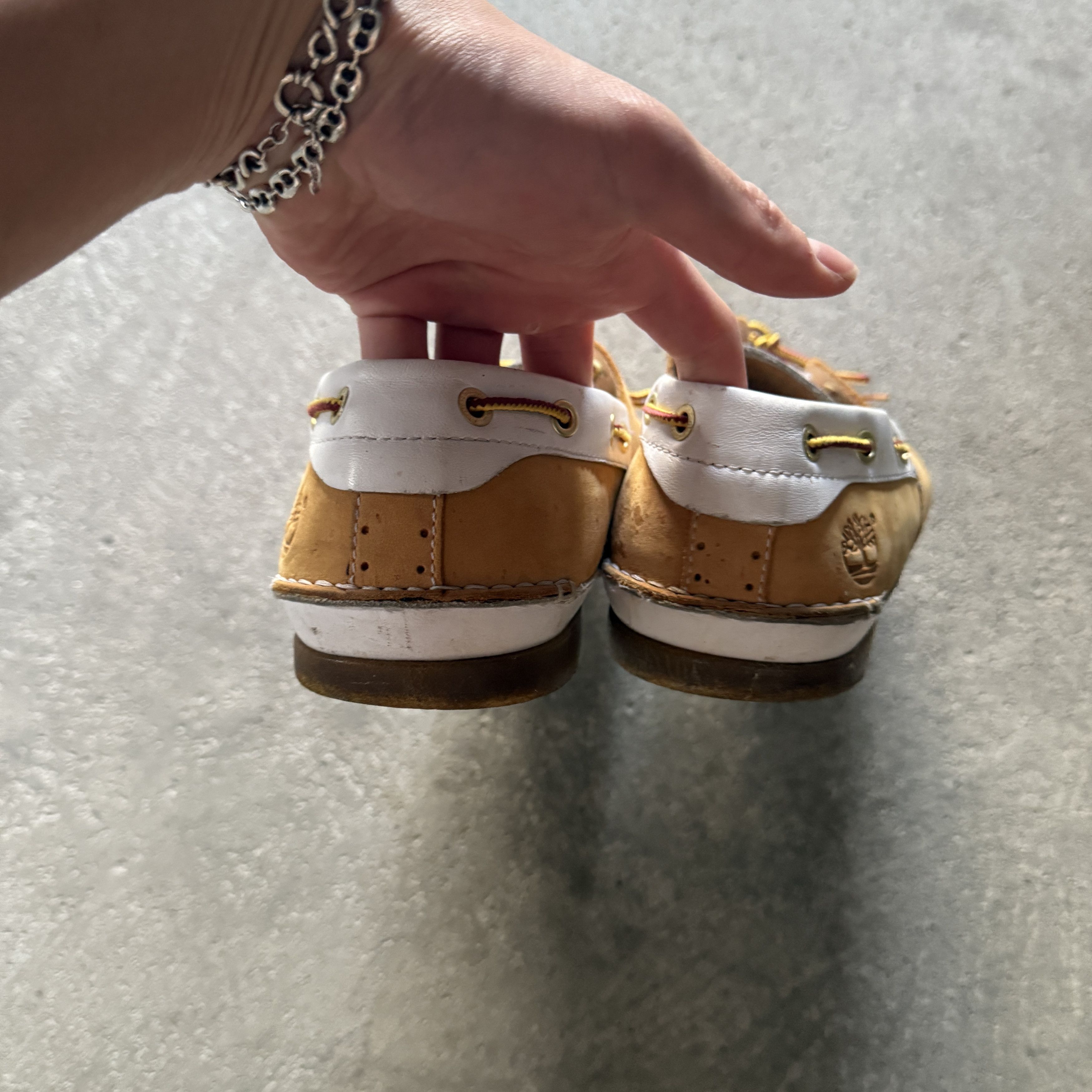 Timberland vintage y2k beige suede leather timberland boat shoes Size US 12 / EU 45 - 3 Thumbnail