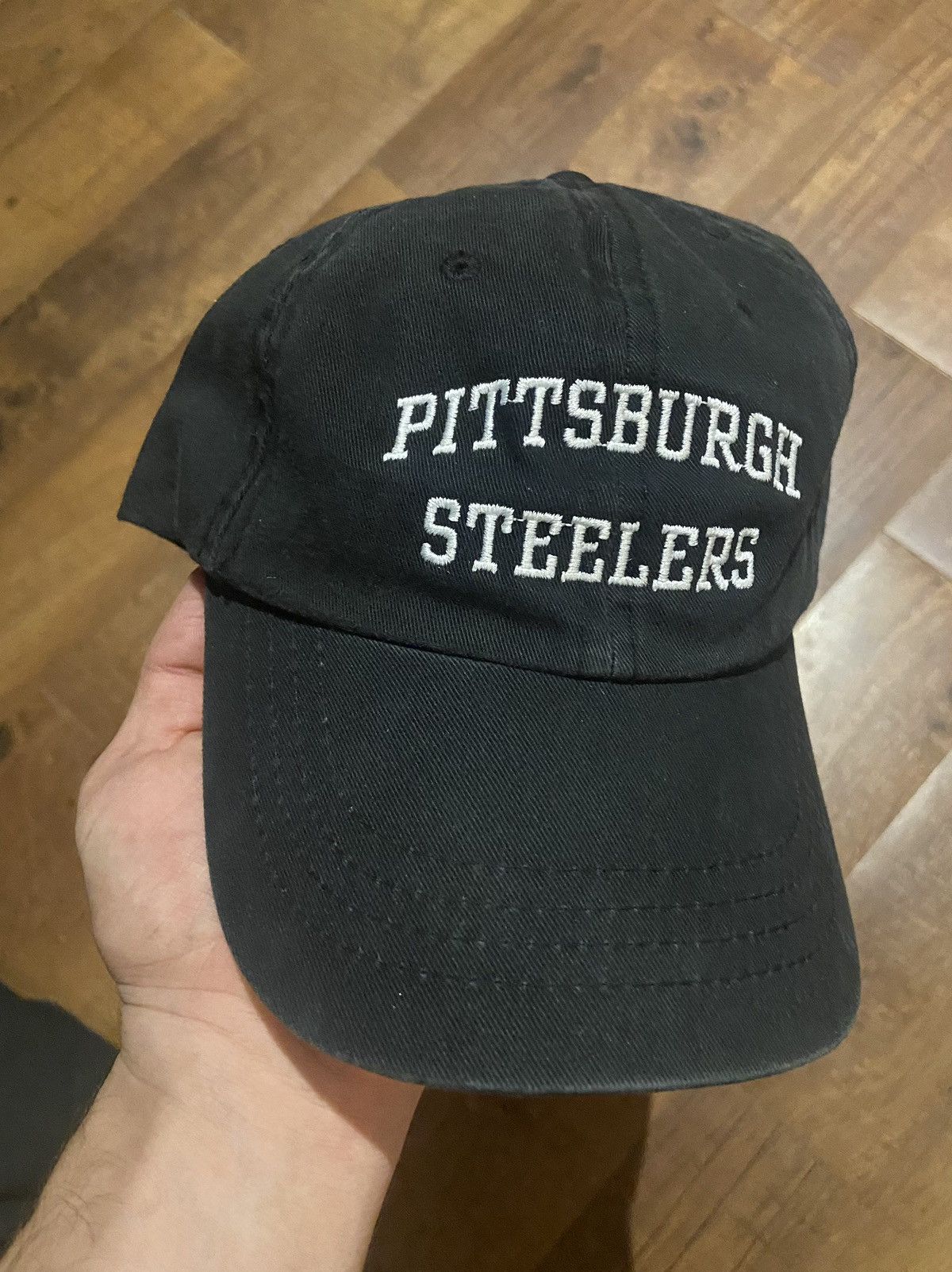 Pittsburgh Steelers The Game Circle Snapback Hat Vintage Mac Miller