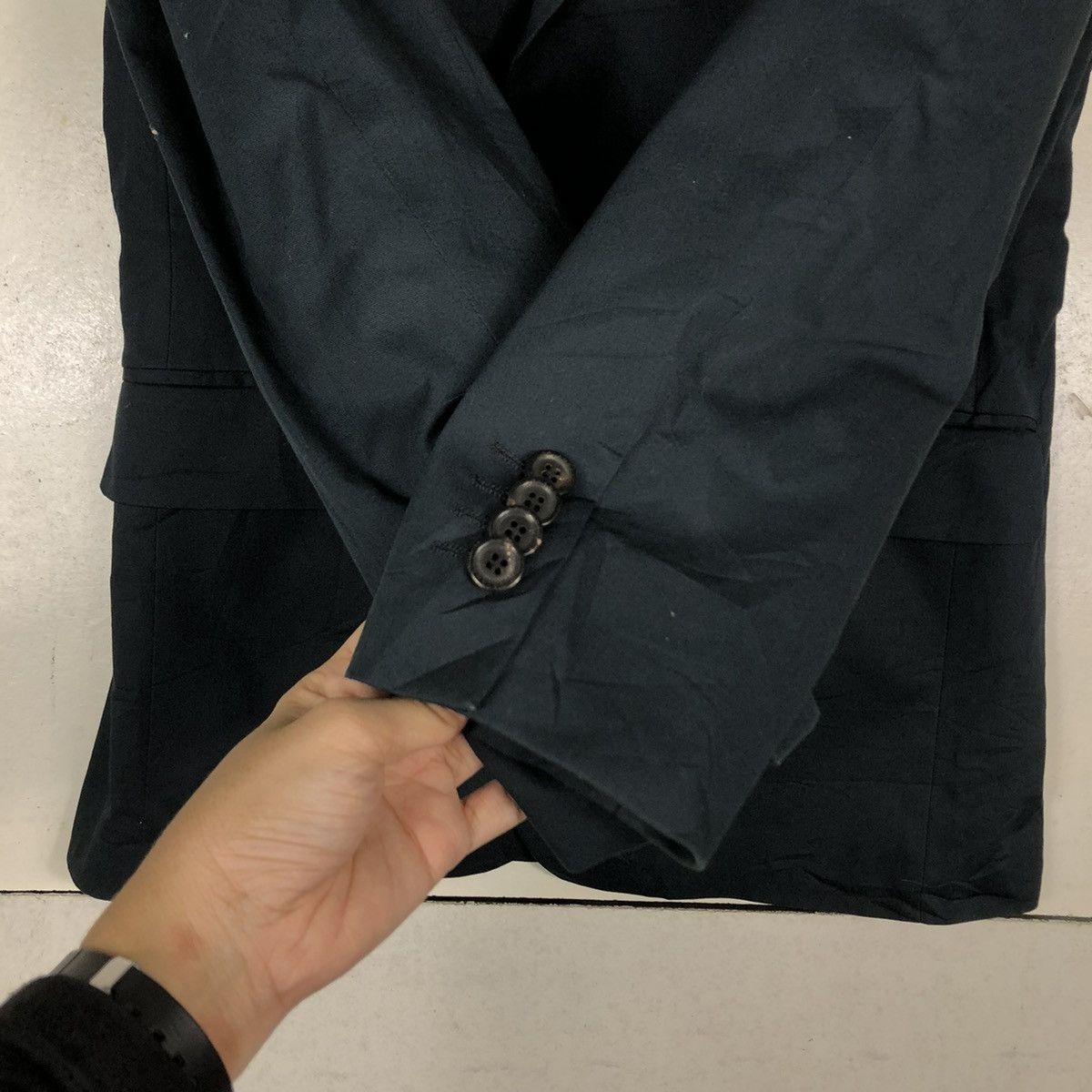 Japanese Brand 🔥RICH BLACK DOUBLE BREAST COATS JACKET ORLANDO ITALY Size US M / EU 48-50 / 2 - 15 Thumbnail