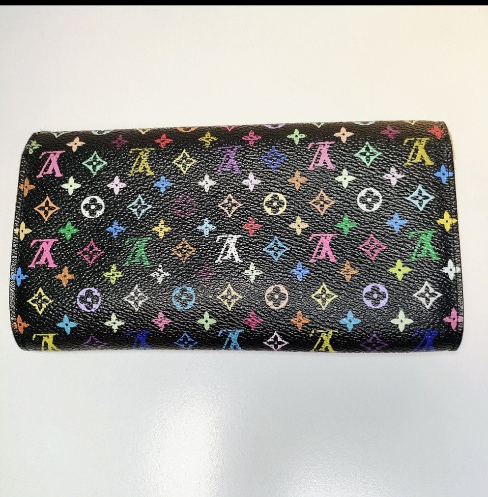 Louis Vuitton Louis Vuitton Murakami black multicolor long wallet Size ONE SIZE - 2 Thumbnail
