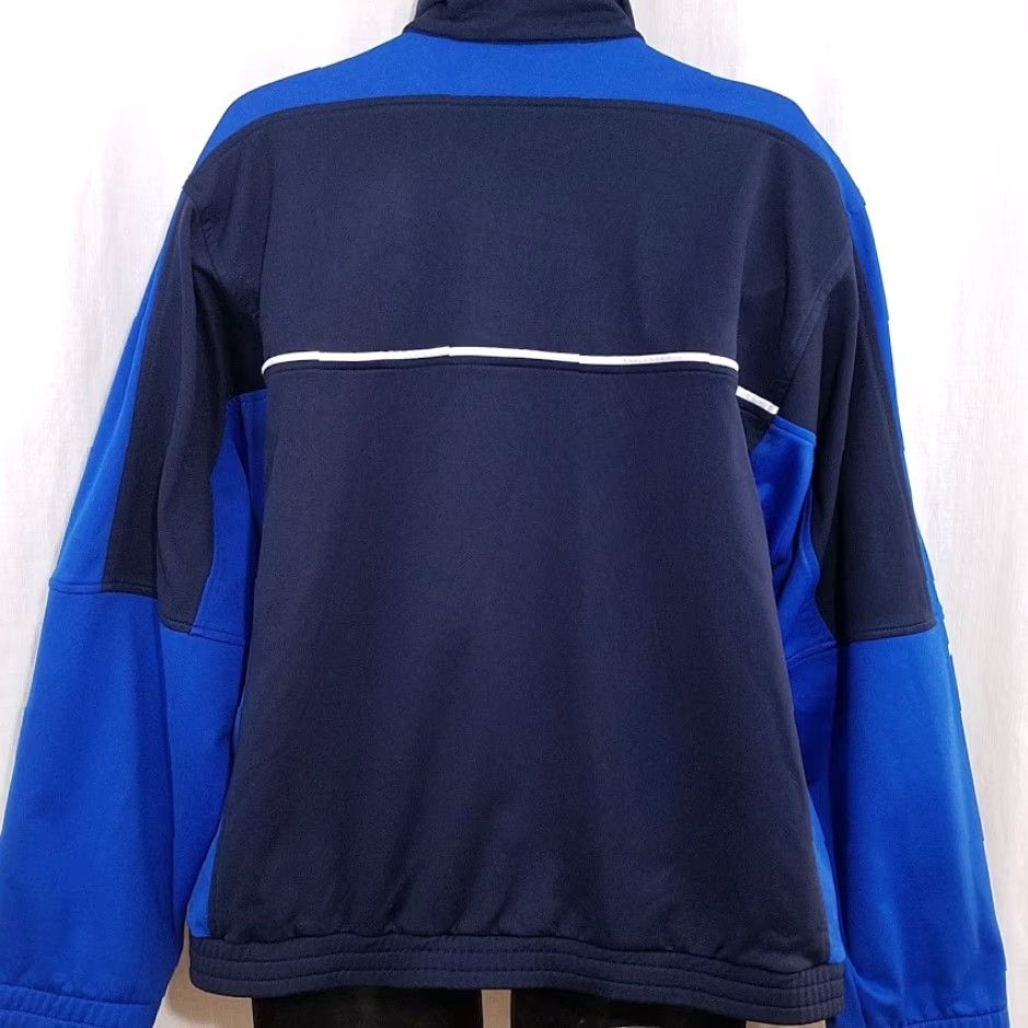 Reebok VINTAGE Reebok Track Jacket Mens Large Blue Full Zip Mock Neck 90s Men JACKET Size US L / EU 52-54 / 3 - 5 Thumbnail