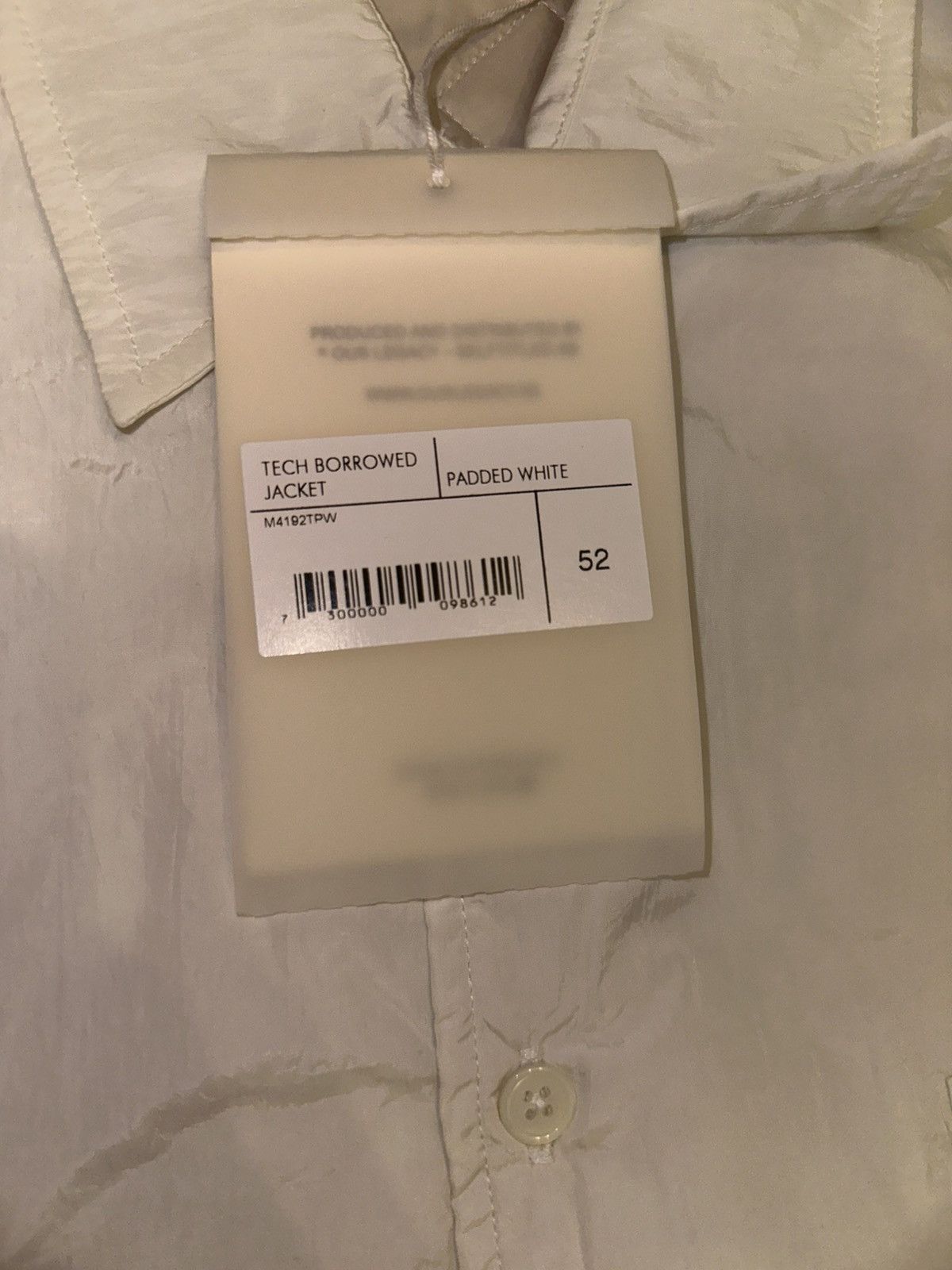 Our Legacy Tech borrowed Jacket 52 White Size US L / EU 52-54 / 3 - 4 Thumbnail