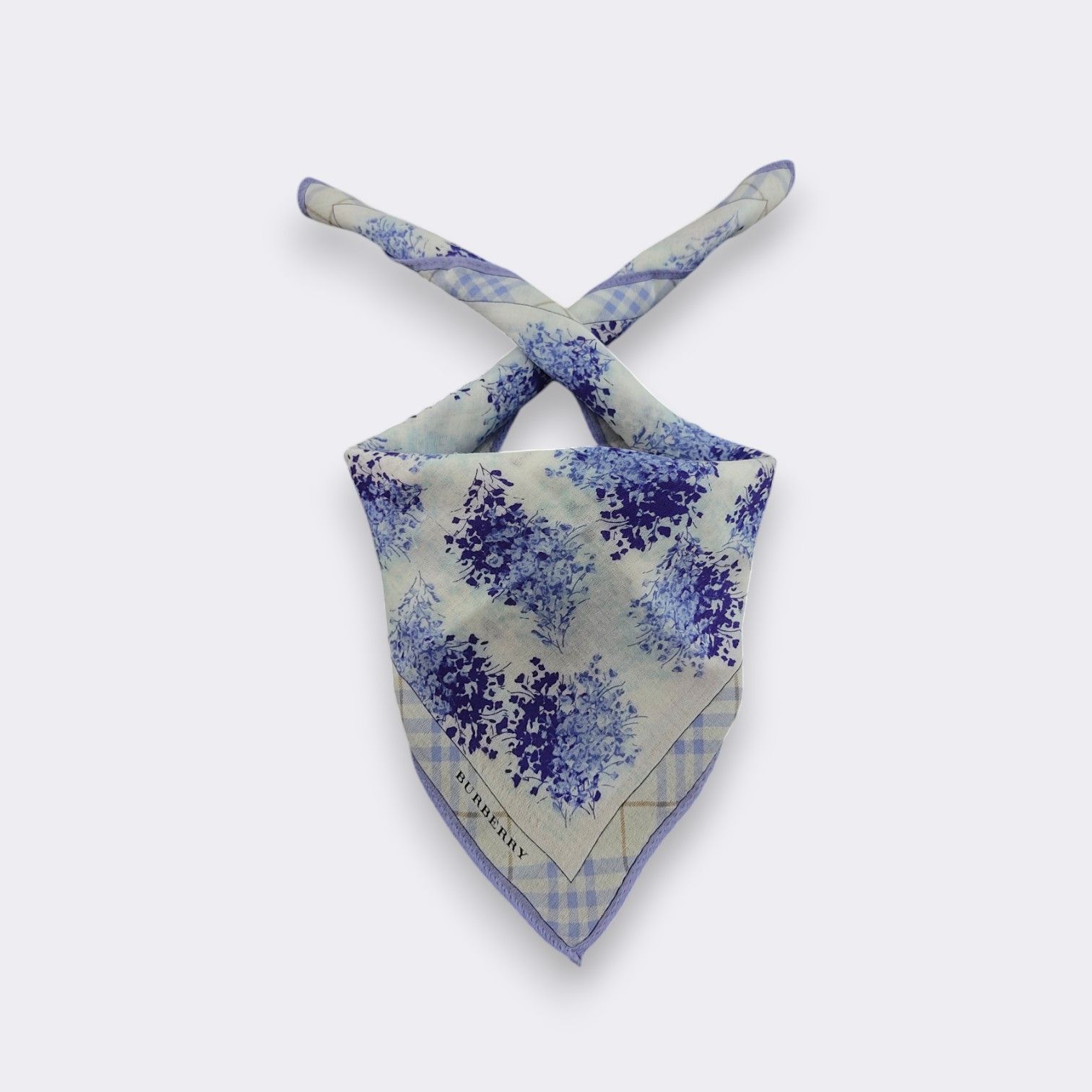 Burberry × Vintage Vintage Burberry Handkerchief Neckerchief Bandana H302I Size ONE SIZE - 1 Thumbnail
