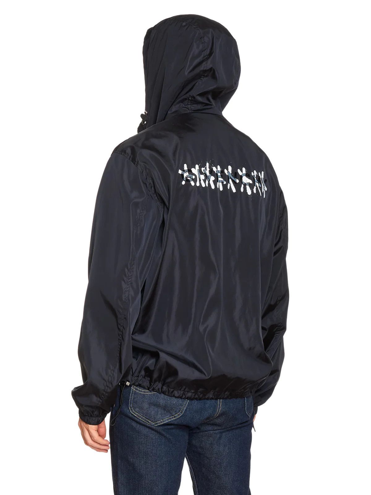 Givenchy GIVENCHY Tag Effect Hooded Windbreaker Jacket Oversized Size US XL / EU 56 / 4 - 2 Thumbnail