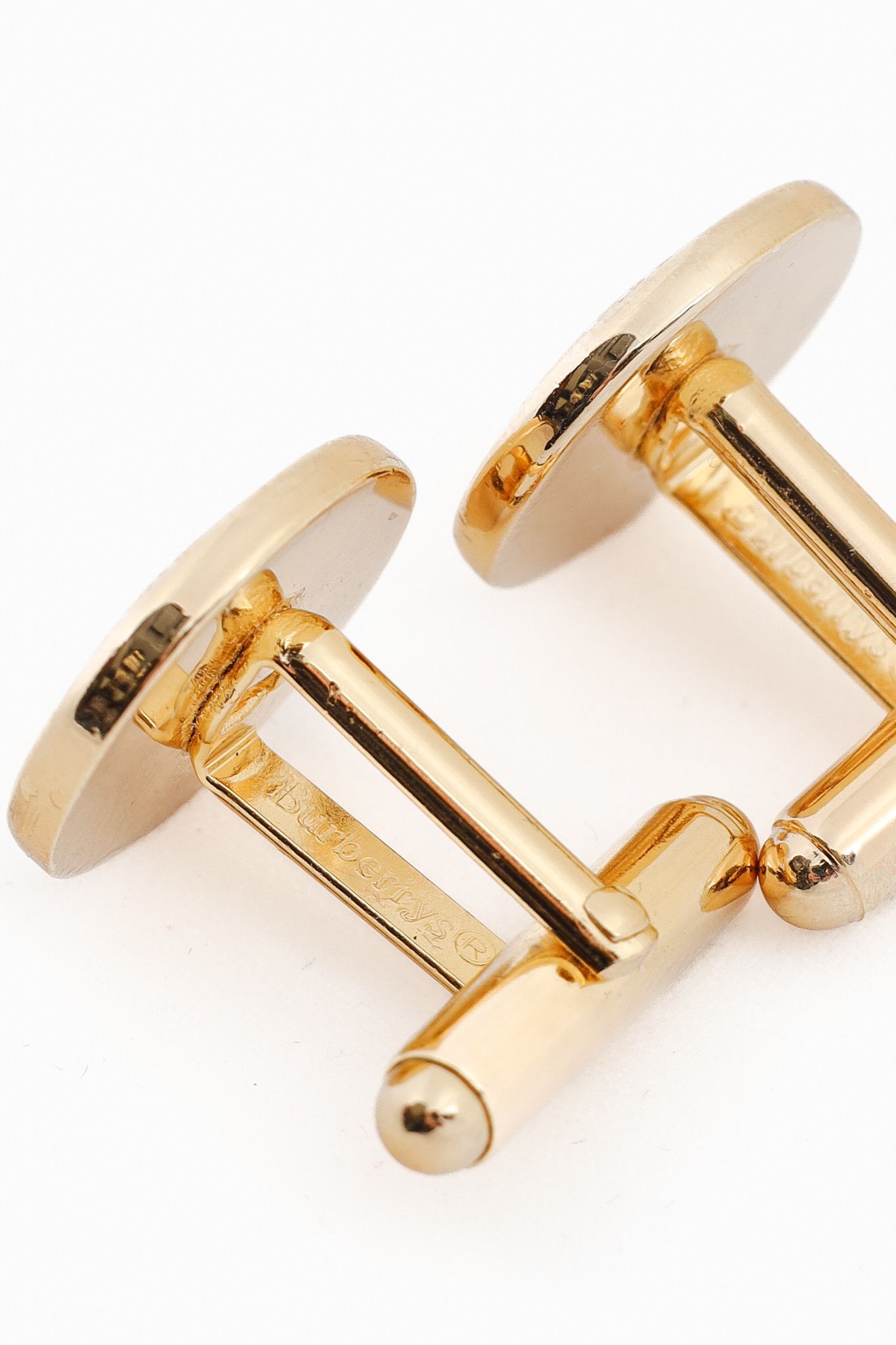 Burberry Burberry Vintage Gold-Tone Equestrian Knight Cuff Links Size ONE SIZE - 3 Thumbnail