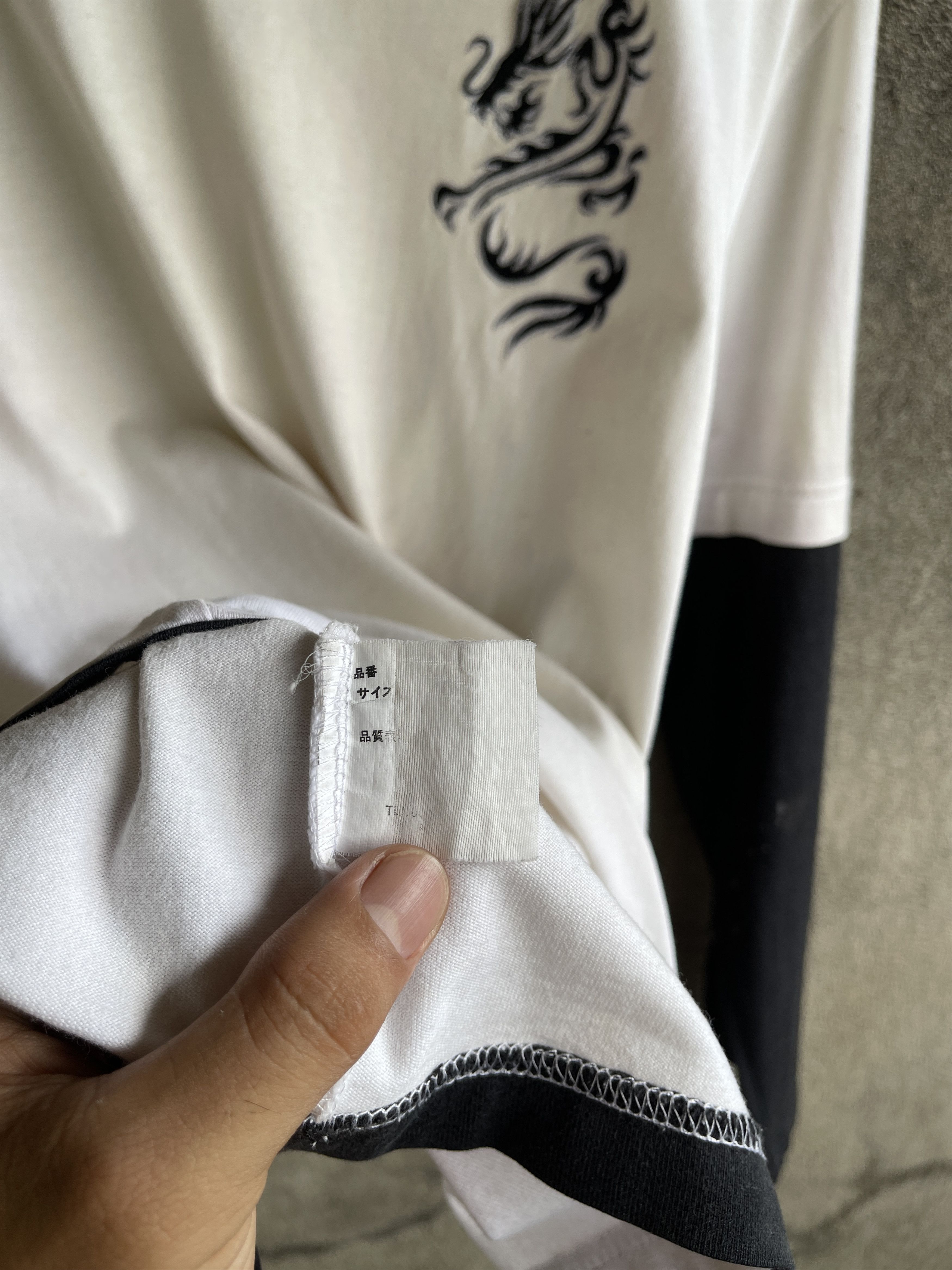 If Six Was Nine Vintage🔥SKK ONE🔥Big Logo Flame Double Layer LongSleeve 90’s Size US L / EU 52-54 / 3 - 16 Thumbnail