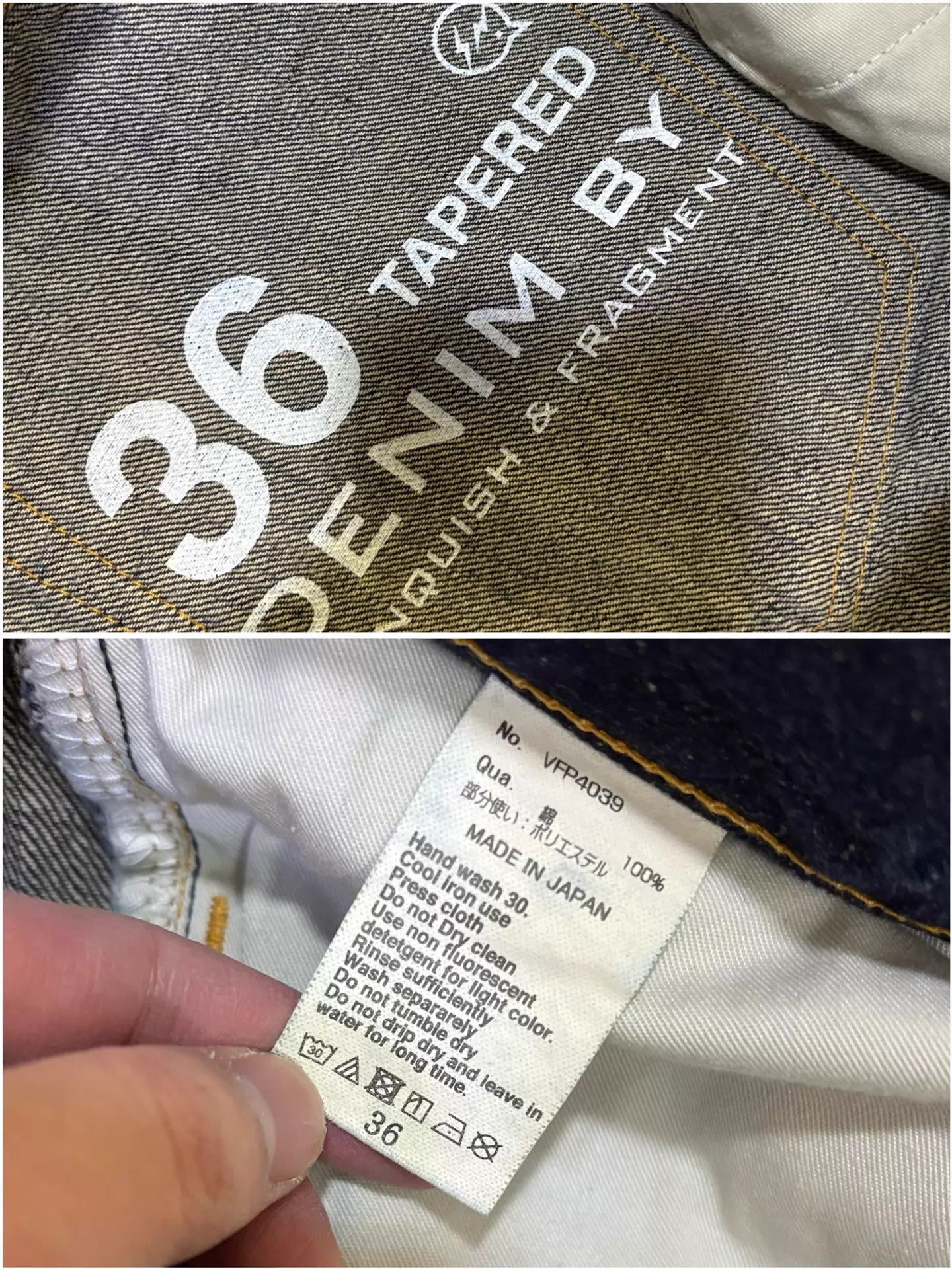 Vanquish VANQUISH & FRAGMENT Lightning Washed Cut 9-Jeans W36 Size US 36 / EU 52 - 8 Thumbnail