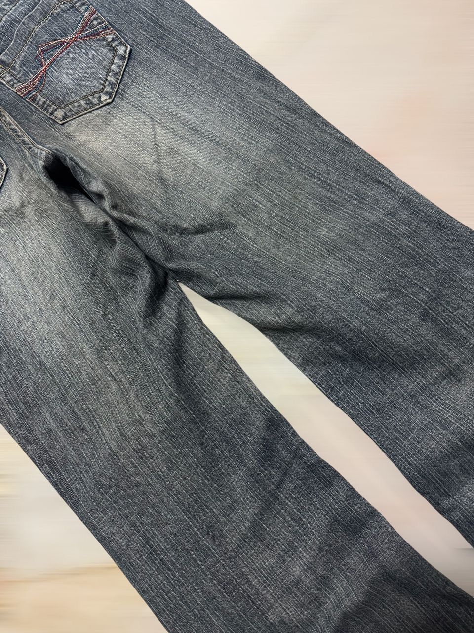Japanese Brand 1990s Japanese Flared Bell Bottom Faded Distressed Size US 34 / EU 50 - 12 Thumbnail