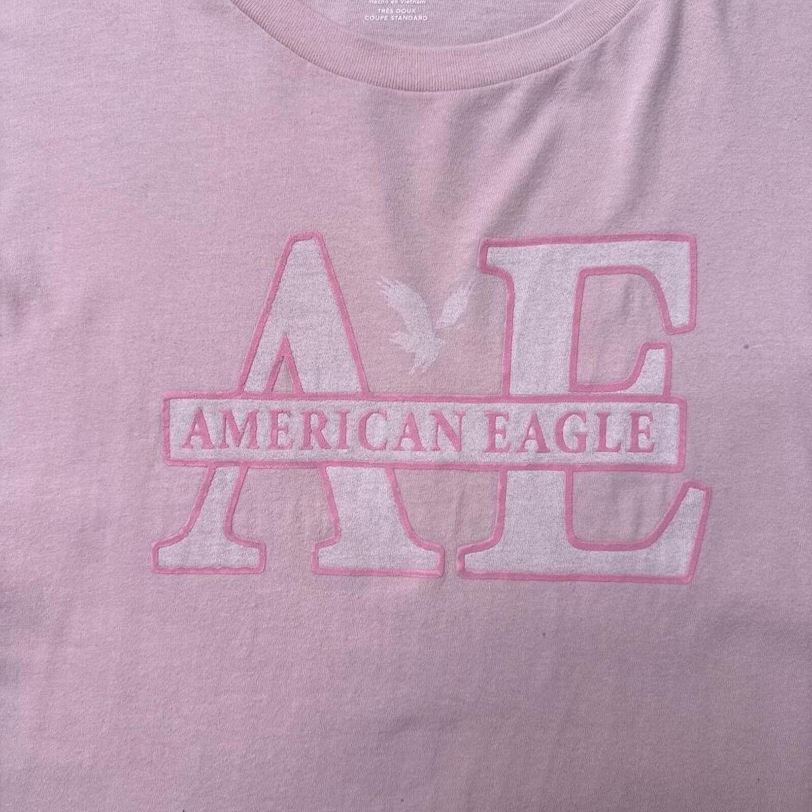 American Eagle Outfitters Y2K American Eagle 00s Pink T shirt Size US M / EU 48-50 / 2 - 3 Thumbnail
