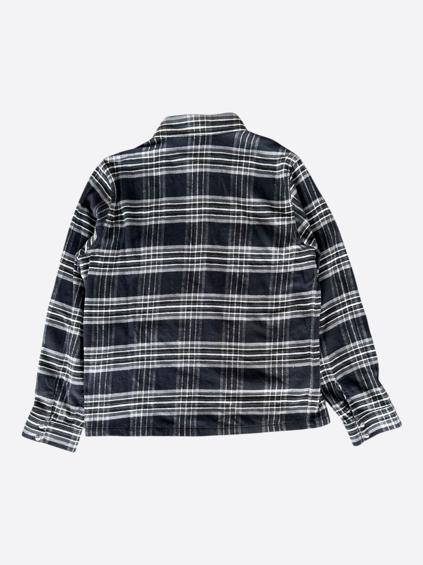 Chrome Hearts Chrome Hearts Black & Grey Plaid Jacket Size US M / EU 48-50 / 2 - 2 Thumbnail