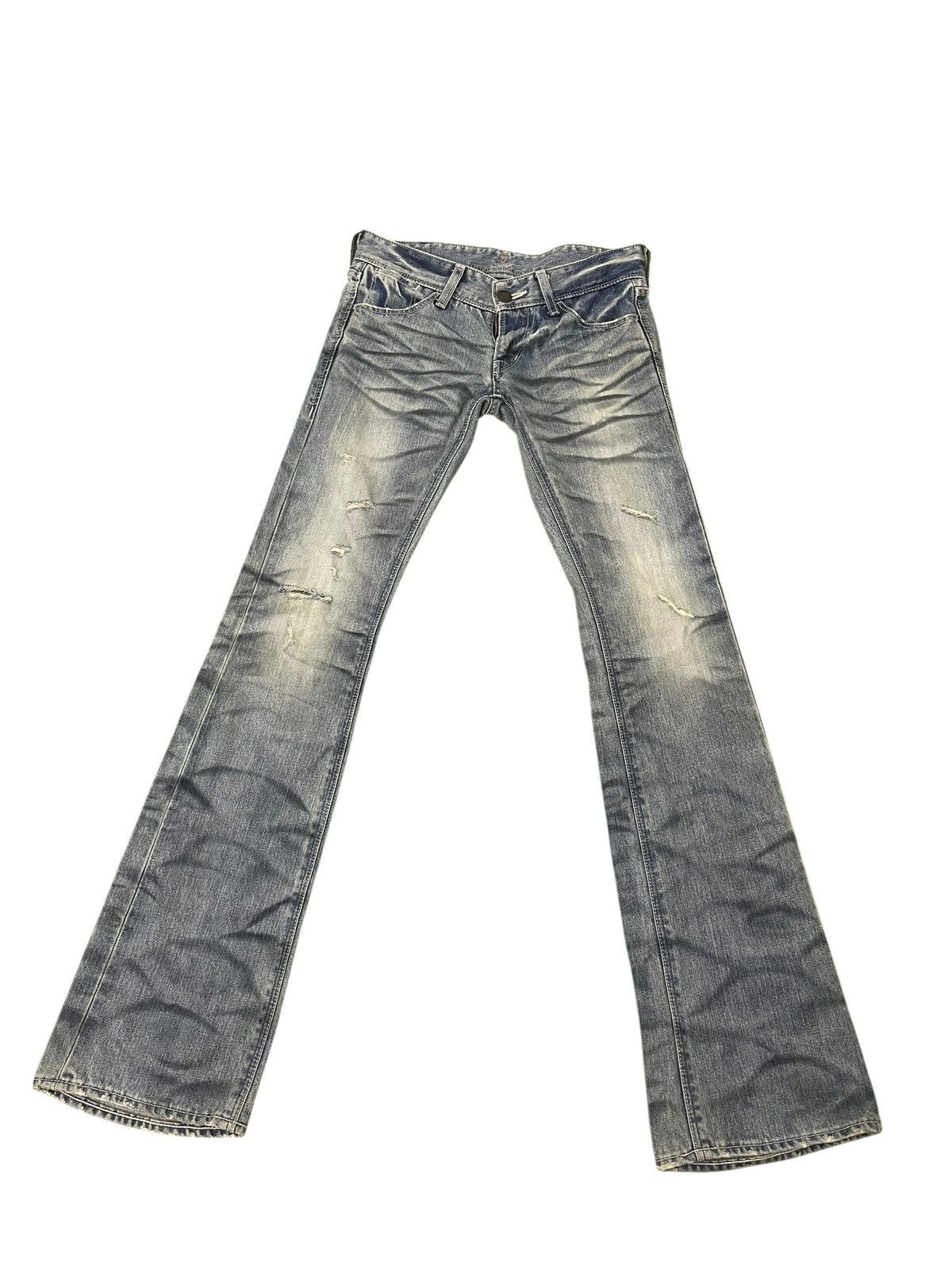Japanese Brand Flare Jeans Murder License Honeycomb Loe Rise Boot Cut 1🟦6 Size US 28 / EU 44 - 2 Thumbnail