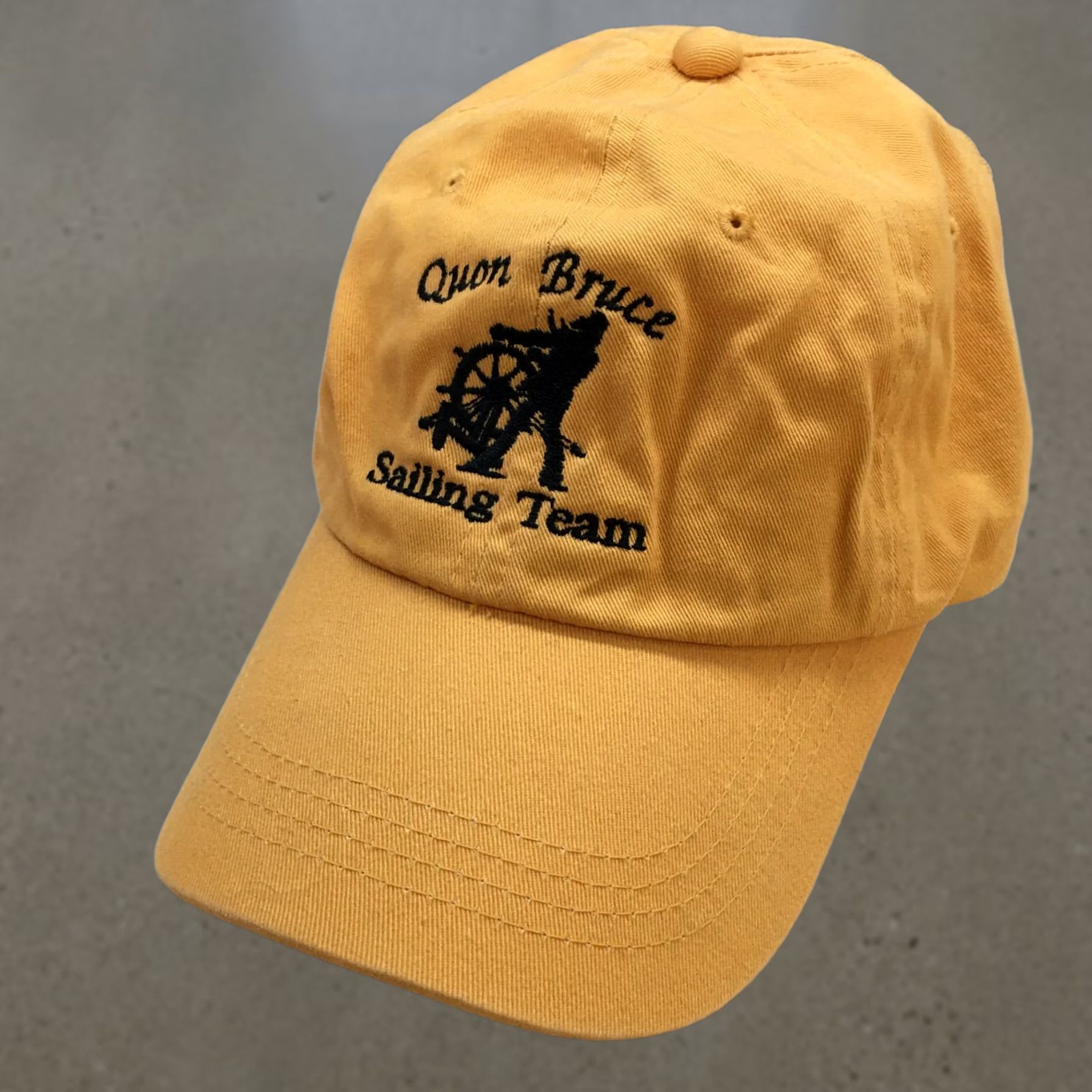Logo 7 Baseball Cap Quon Bruce Sailing Team Gold OS Adjustable Embroidered Logo Mens Size ONE SIZE - 1 Thumbnail