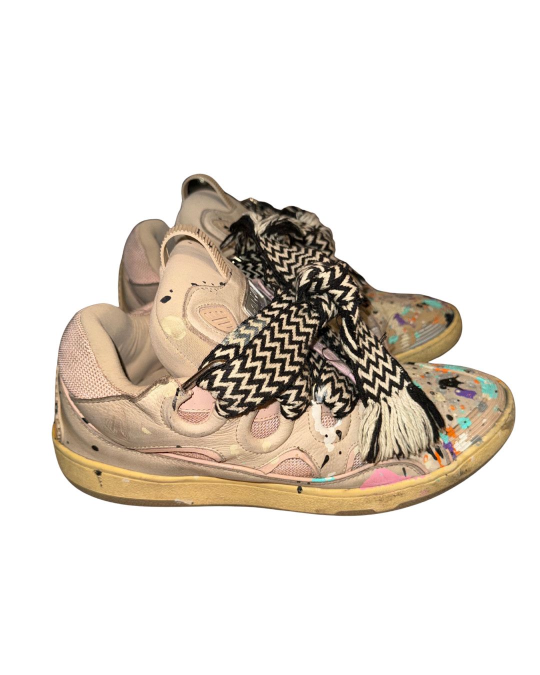 Lanvin Lanvin x Gallery Dept. Curb Light Sneakers 'Paint Drip Size US 10.5 / EU 43-44 - 4 Thumbnail