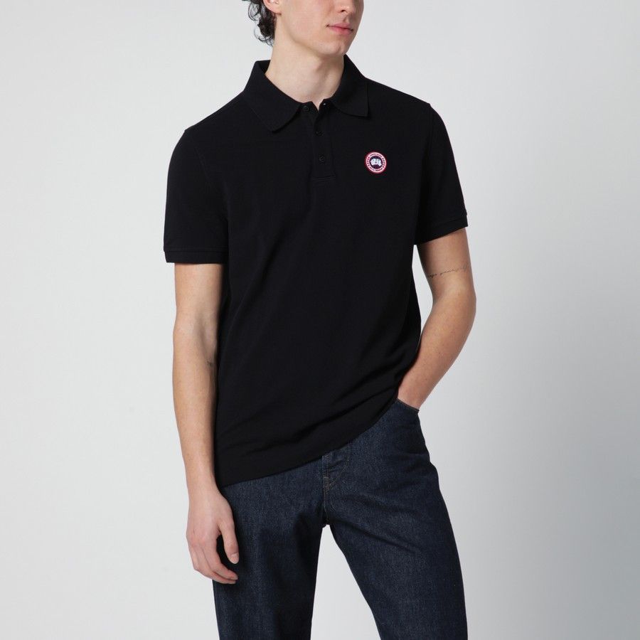 Canada Goose o1d2blof0226 Polo Shirt With Logo Patch in Black Size US M / EU 48-50 / 2 - 1 Thumbnail