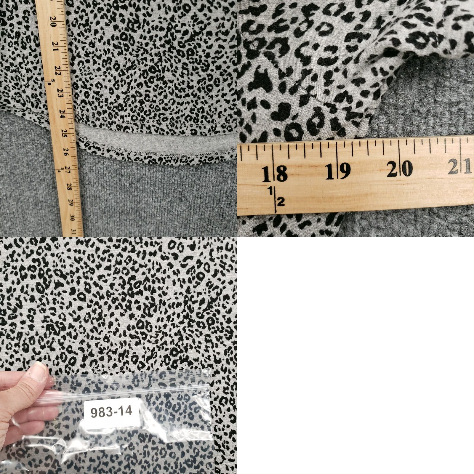 Old Navy Old Navy T-Shirt Womens M Medium Gray Basic Animal Print Short Sleeves Luxe Tee Size M / US 6-8 / IT 42-44 - 8 Thumbnail