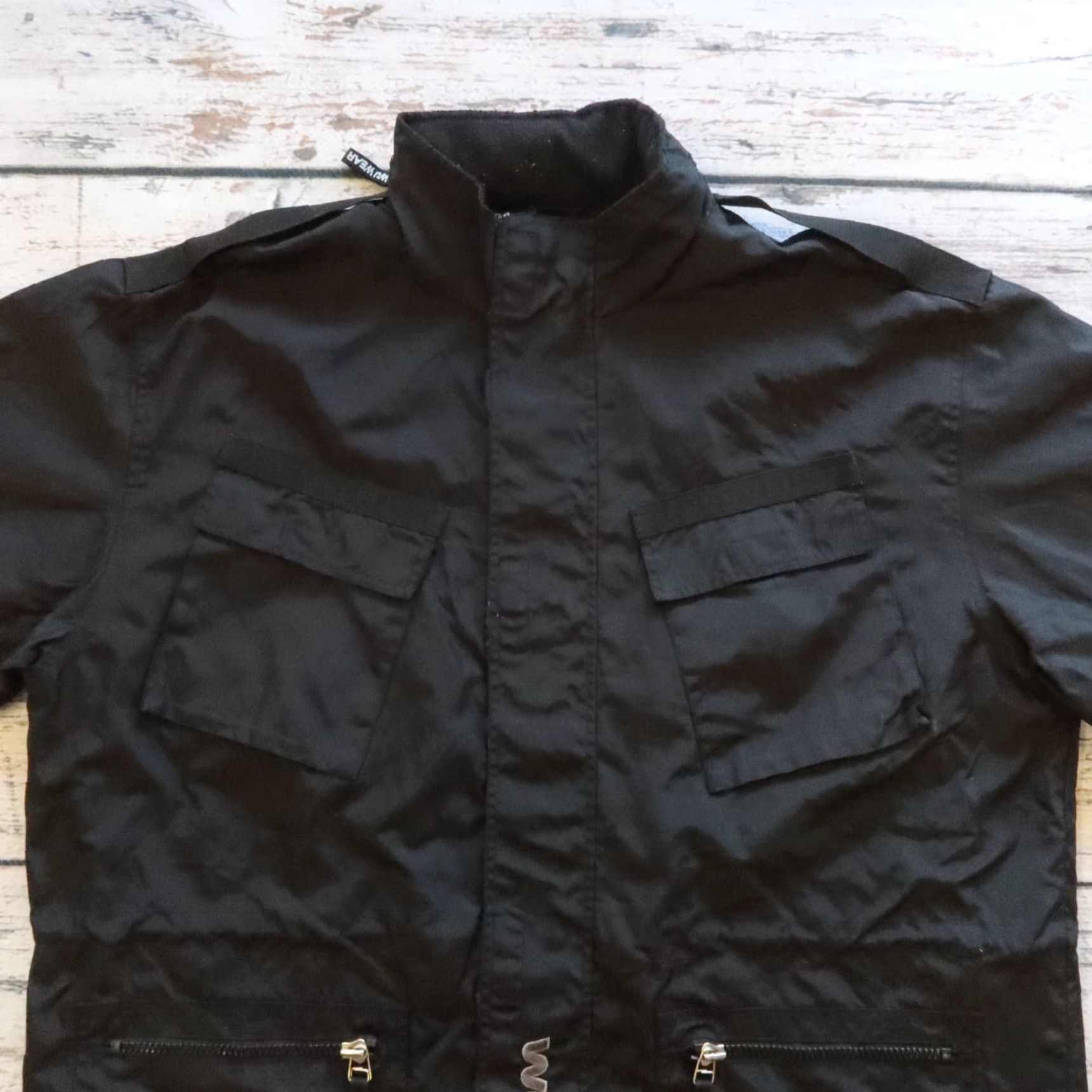 Vintage Vintage Wu Wear Parka Jacket 2XL Black Mens Hoodie Jacket Parka Wu Wear 90s Mens Size US XXL / EU 58 / 5 - 4 Thumbnail