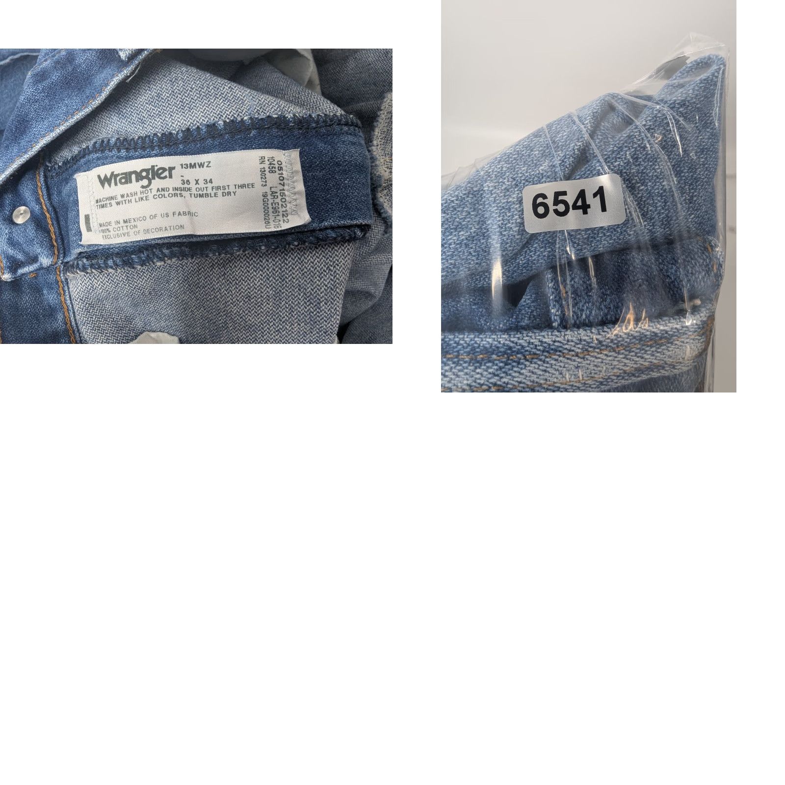 Wrangler Vintage Wrangler Jeans Men's 36x34 Cowboy Cut Bootcut 13MWZ Original Distressed Denim Blue 5-Pocket Western USA Cowboy Mens Jeans Size US 36 / EU 52 - 10 Thumbnail