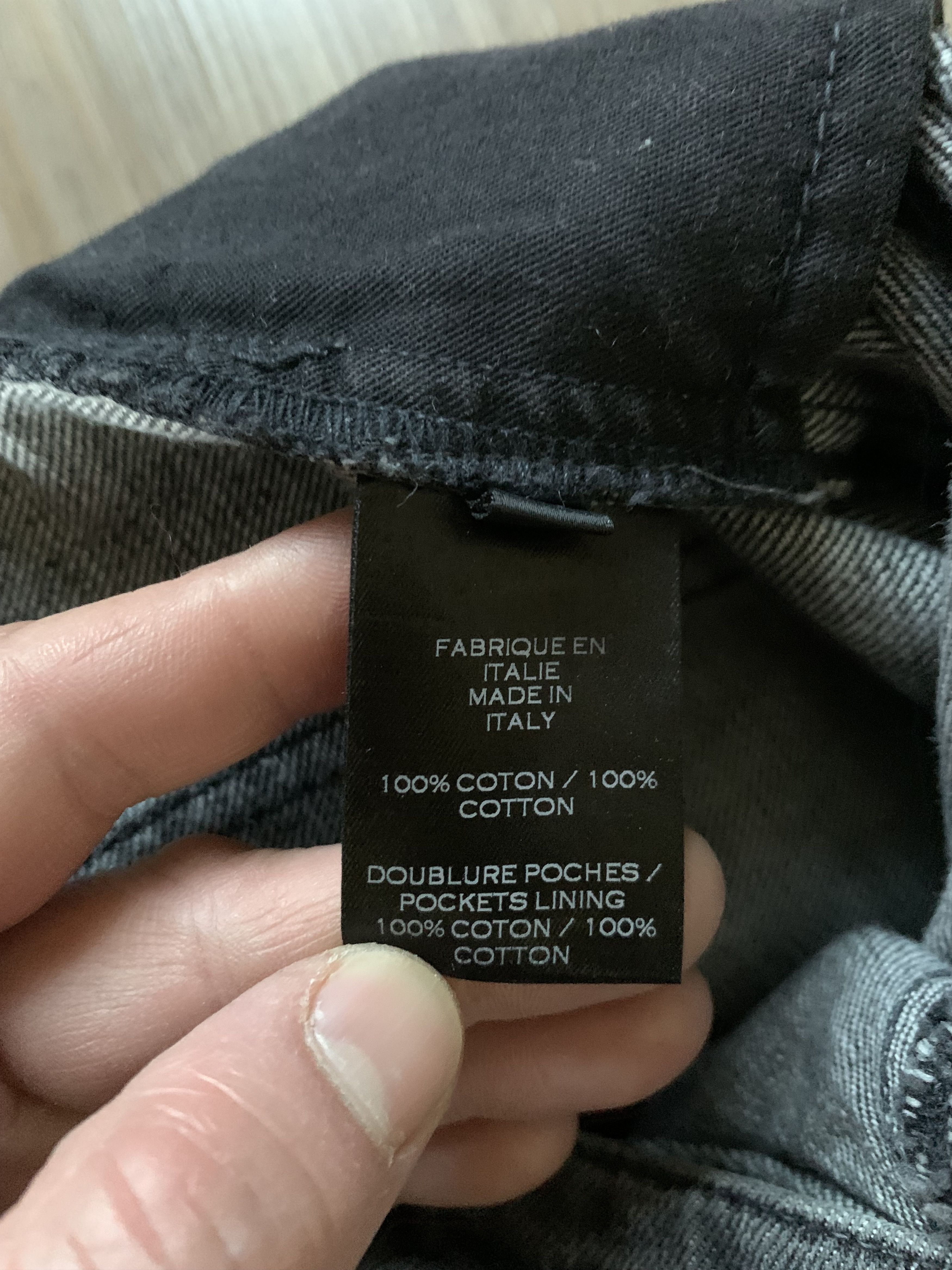 Balmain × Pierre Balmain Balmain Dark Grey Ribbed Biker Jeans Size US 32 / EU 48 - 12 Thumbnail