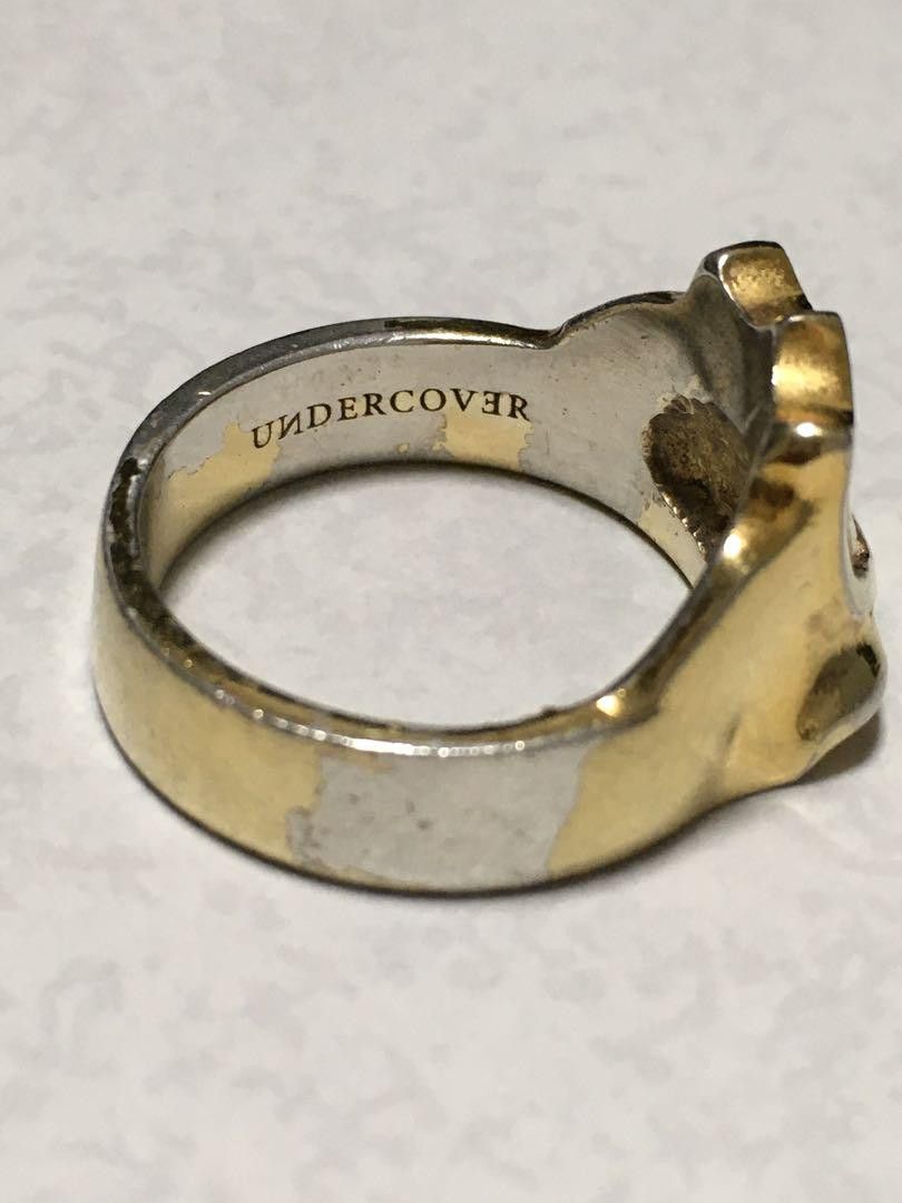 Undercover 2 Piece Skull Logo Ring Size ONE SIZE - 6 Thumbnail