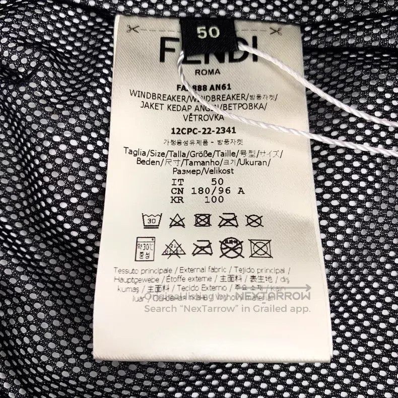 Fendi Fendi Black splattered ink logo letter full-print hooded l Size US M / EU 48-50 / 2 - 7 Thumbnail
