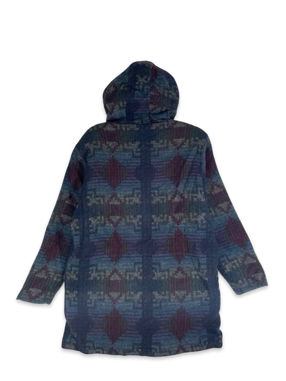L.L. Bean Vintage 90s LLbean navajo design kashmir art hoodie wool L Size US L / EU 52-54 / 3 - 3 Thumbnail