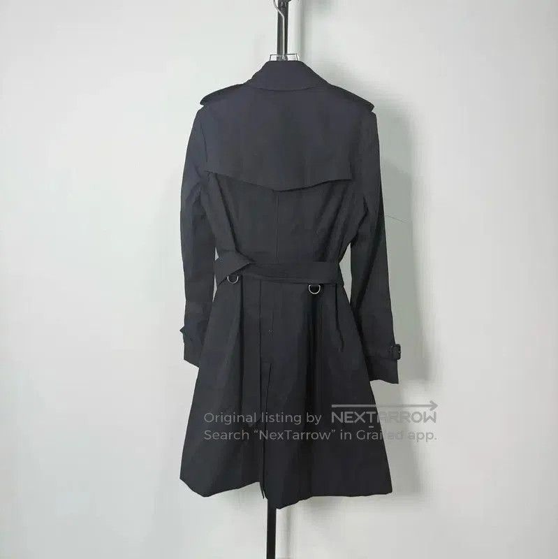 Burberry Burberry Black Cotton Women's Trench Coat. Size L / US 10 / IT 46 - 2 Thumbnail