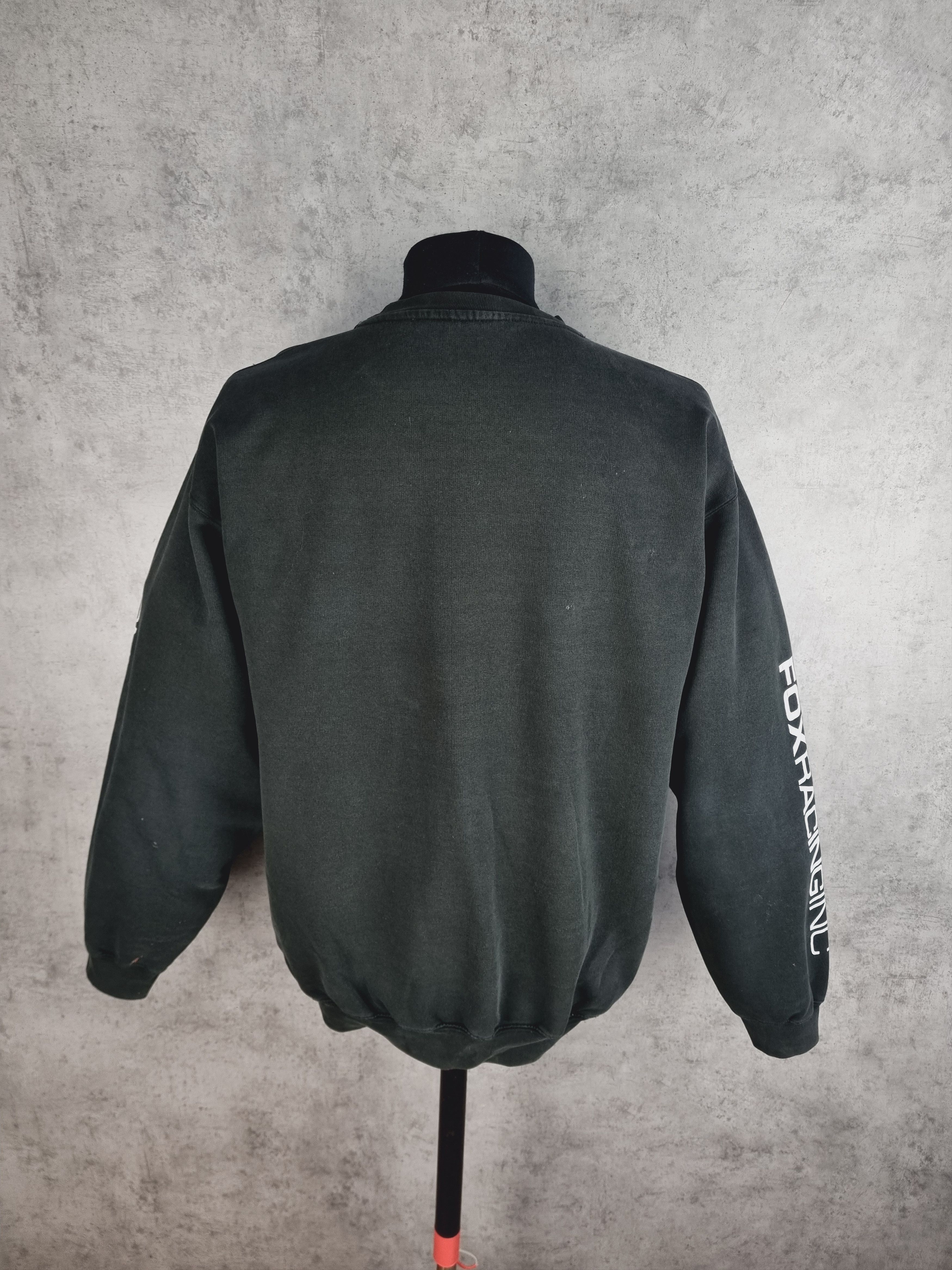 Fox Racing × Vintage Thrashed Faded FOX Racing Big Logo Sweatshirt SUPREME Style Size US L / EU 52-54 / 3 - 8 Thumbnail