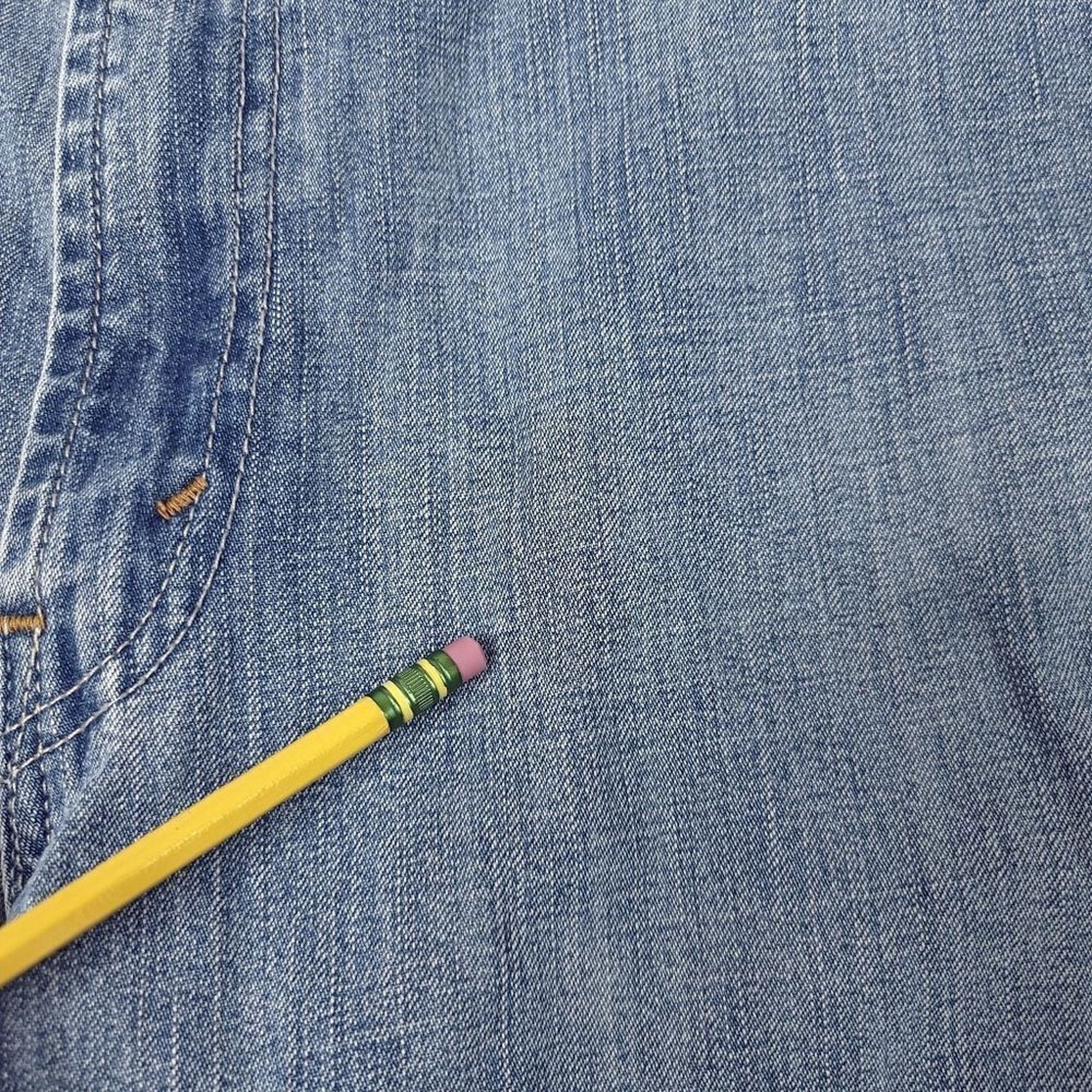 Levi's Y2K Levis Carpenter Jean Shorts Mens 40x11 Blue Cotton Size US 40 / EU 56 - 3 Thumbnail