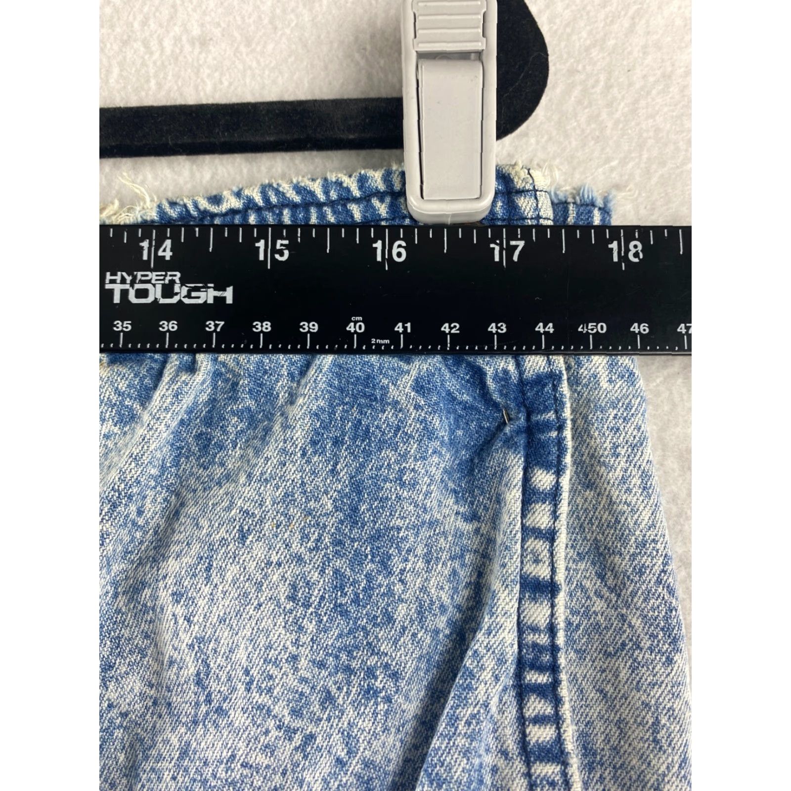 Vintage VINTAGE High Rise Acid Wash Jeans Womens 16 C Sport Button Flap Paper Tag USA 80s Size 38" / US 16 / IT 52 - 4 Thumbnail