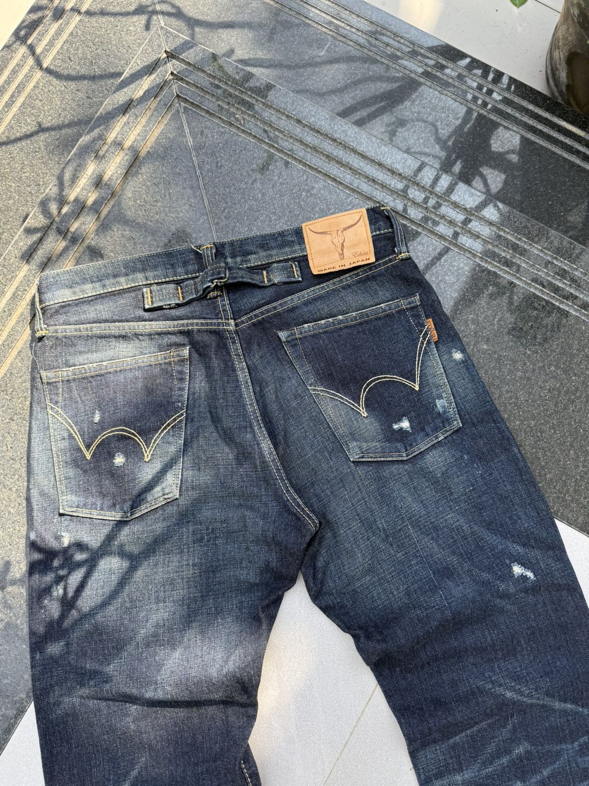Edwin × Vintage 90’s EDWIN RARE JAPANESE BRAND RETRO Y2K POCKET LOGO DENIM Size US 29 - 3 Thumbnail