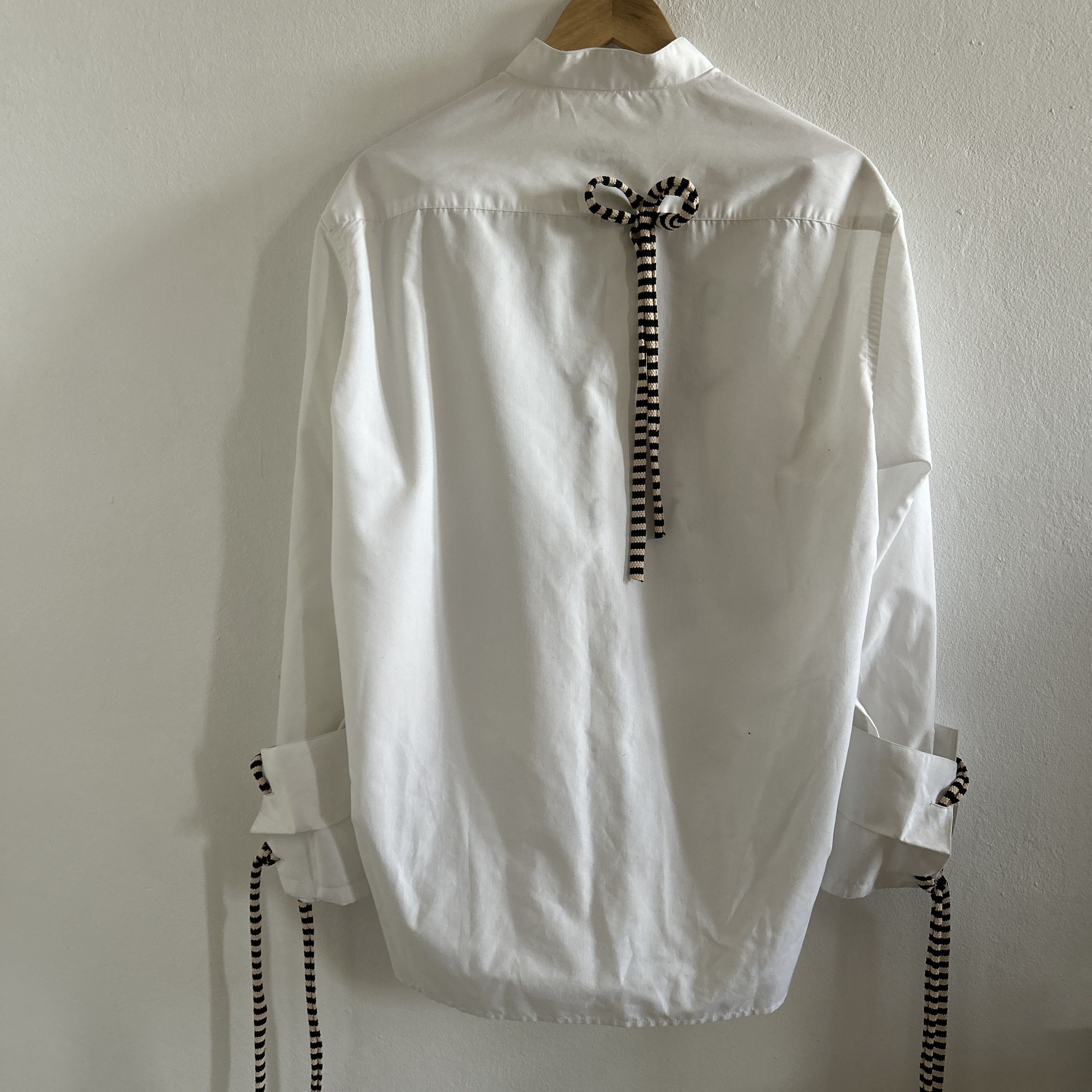 Custommade Upcycled White Albert Camus Quote Shirt Size M / US 6-8 / IT 42-44 - 11 Thumbnail