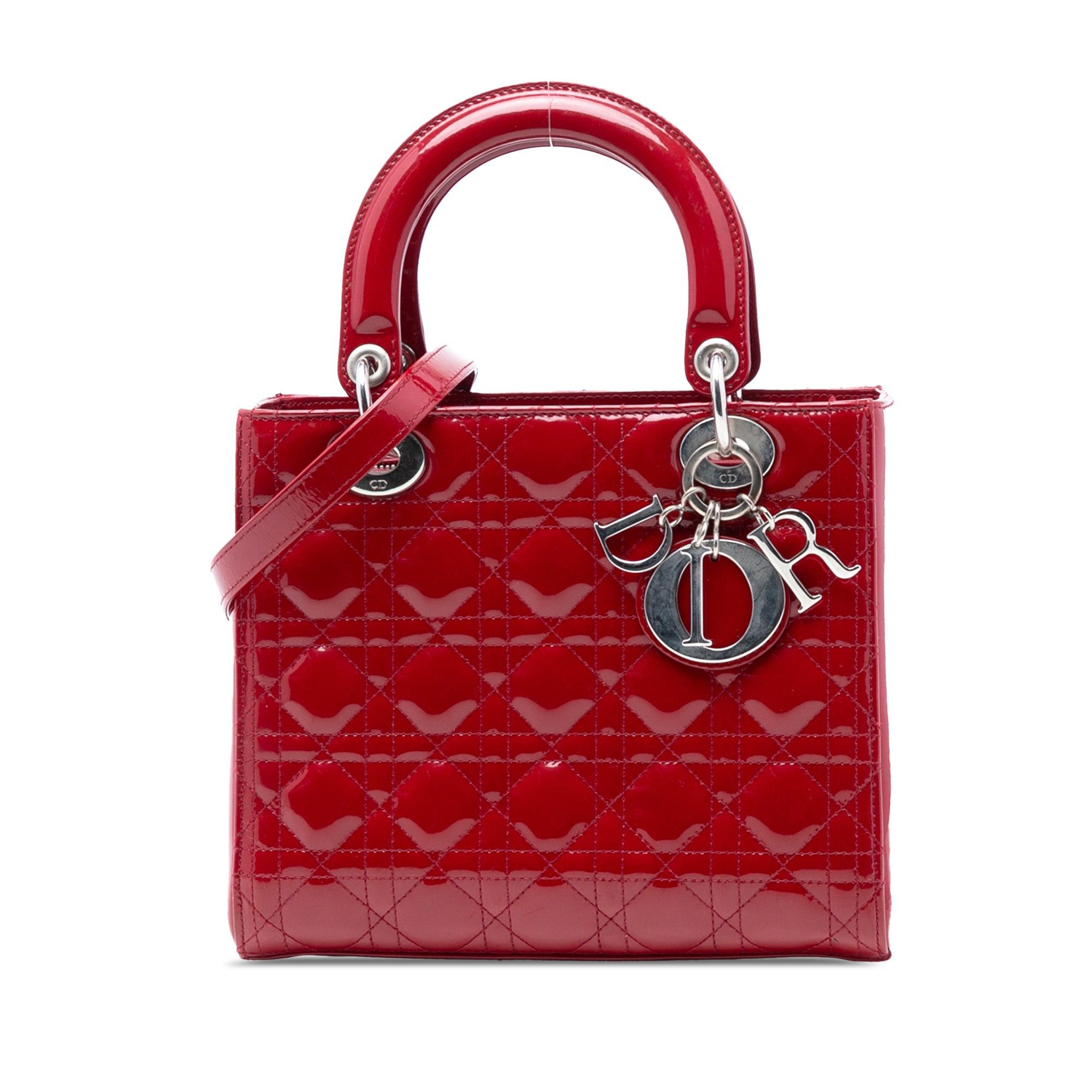 Dior Medium Patent Cannage Lady Dior Size ONE SIZE - 1 Thumbnail