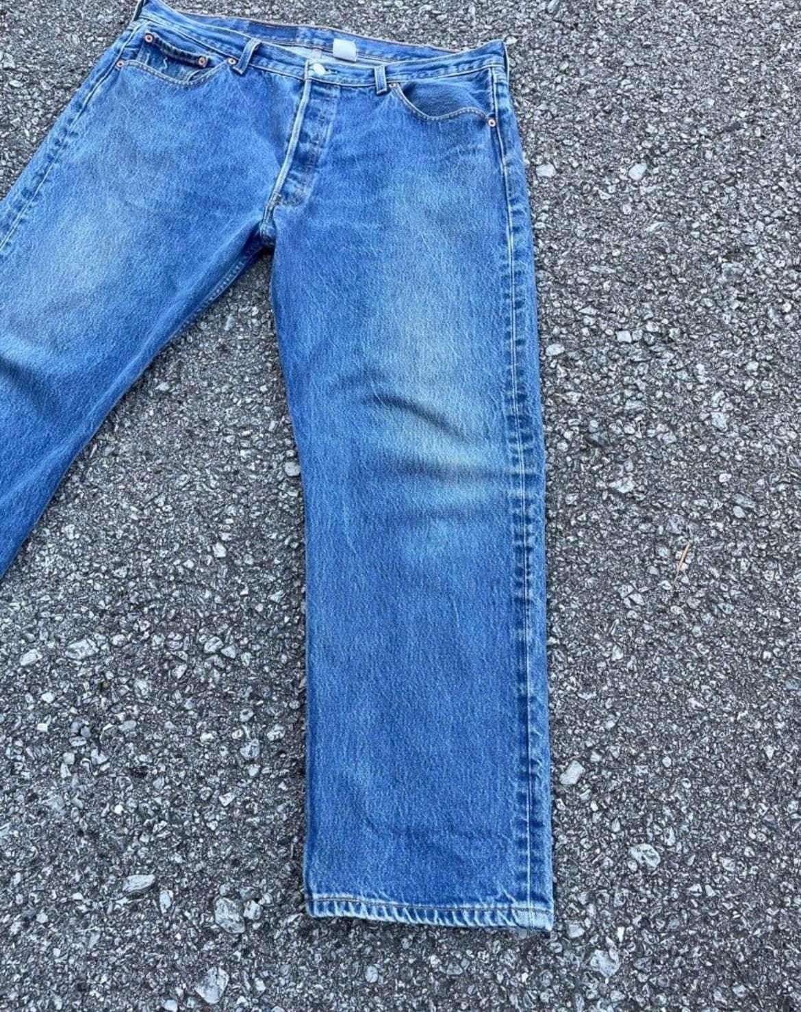Levi's × Vintage Vintage Levi's Y2K Nice Fade Jeans Size US 38 / EU 54 - 3 Thumbnail