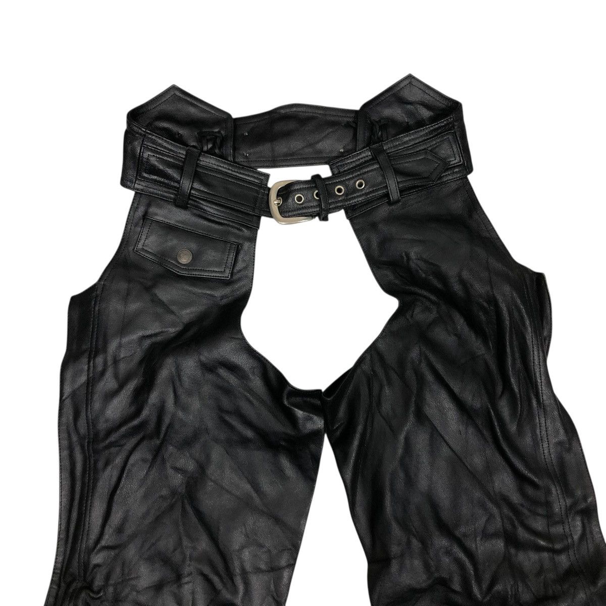 Harley Davidson 🔥VINTAGE GENUINE LEATHER BIKER PANTS HARLEY DAVIDSON Size US 32 / EU 48 - 7 Thumbnail