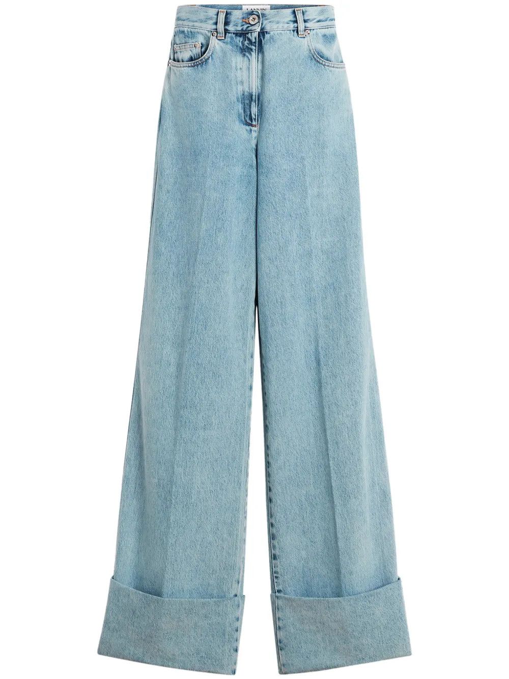 Lanvin o1y0326 Denim Pant in Blue Size 27" / US 4 / IT 40 - 1 Thumbnail