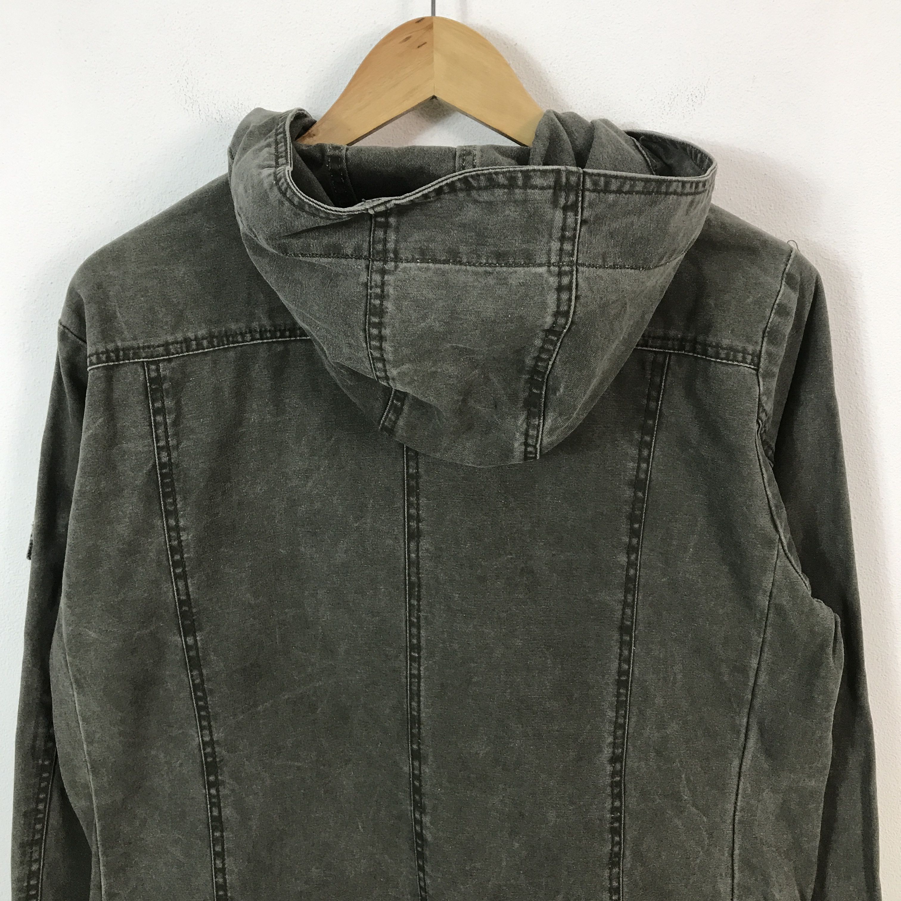 If Six Was Nine × Japanese Brand × Le Grande Bleu (L.G.B.) CRAZY ANGEL BLACK FADED STYLR HOODIES JACKET Size US L / EU 52-54 / 3 - 4 Thumbnail