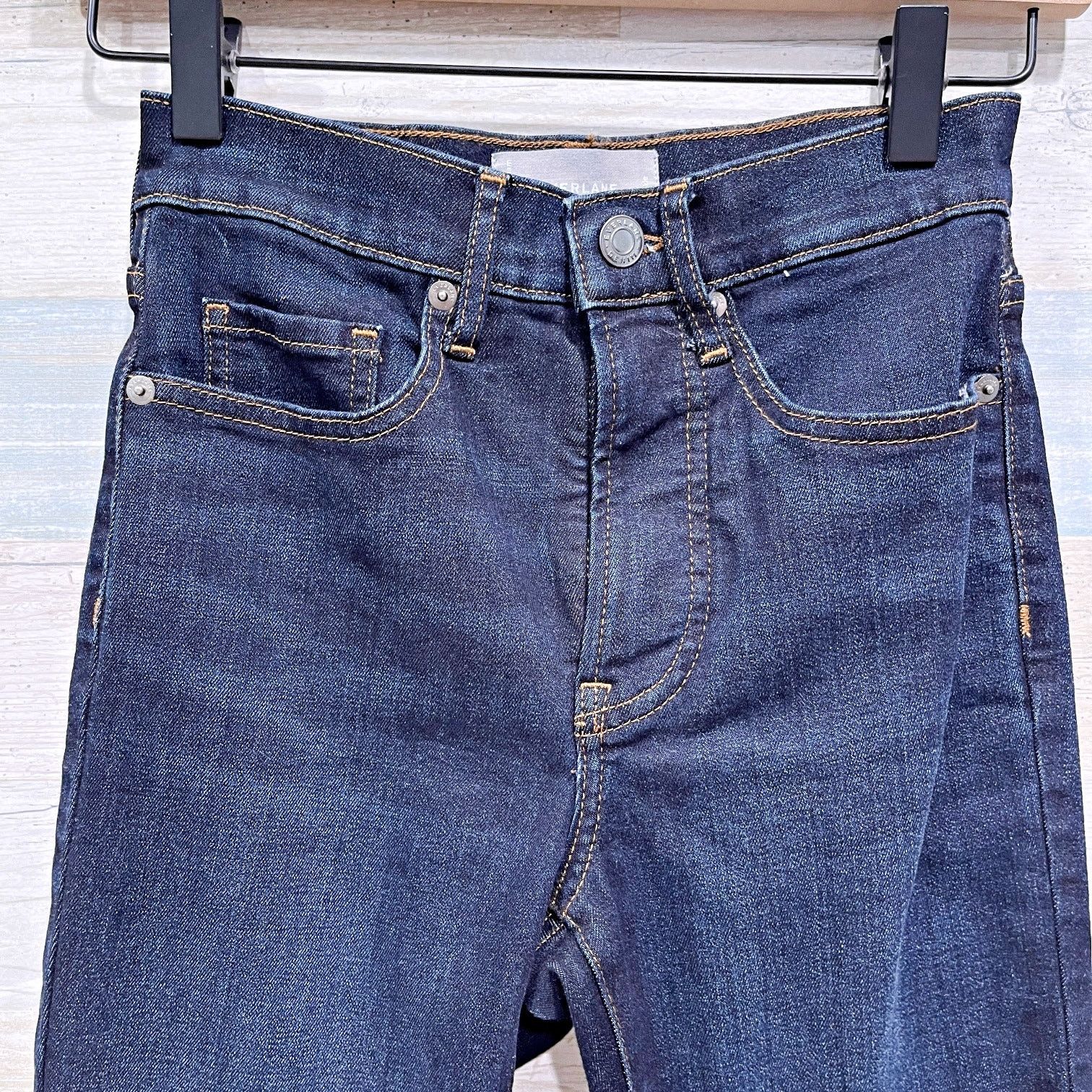 Everlane Everlane Authentic Ankle Skinny Jeans Deep Indigo Womens 23 Size 23" - 2 Thumbnail
