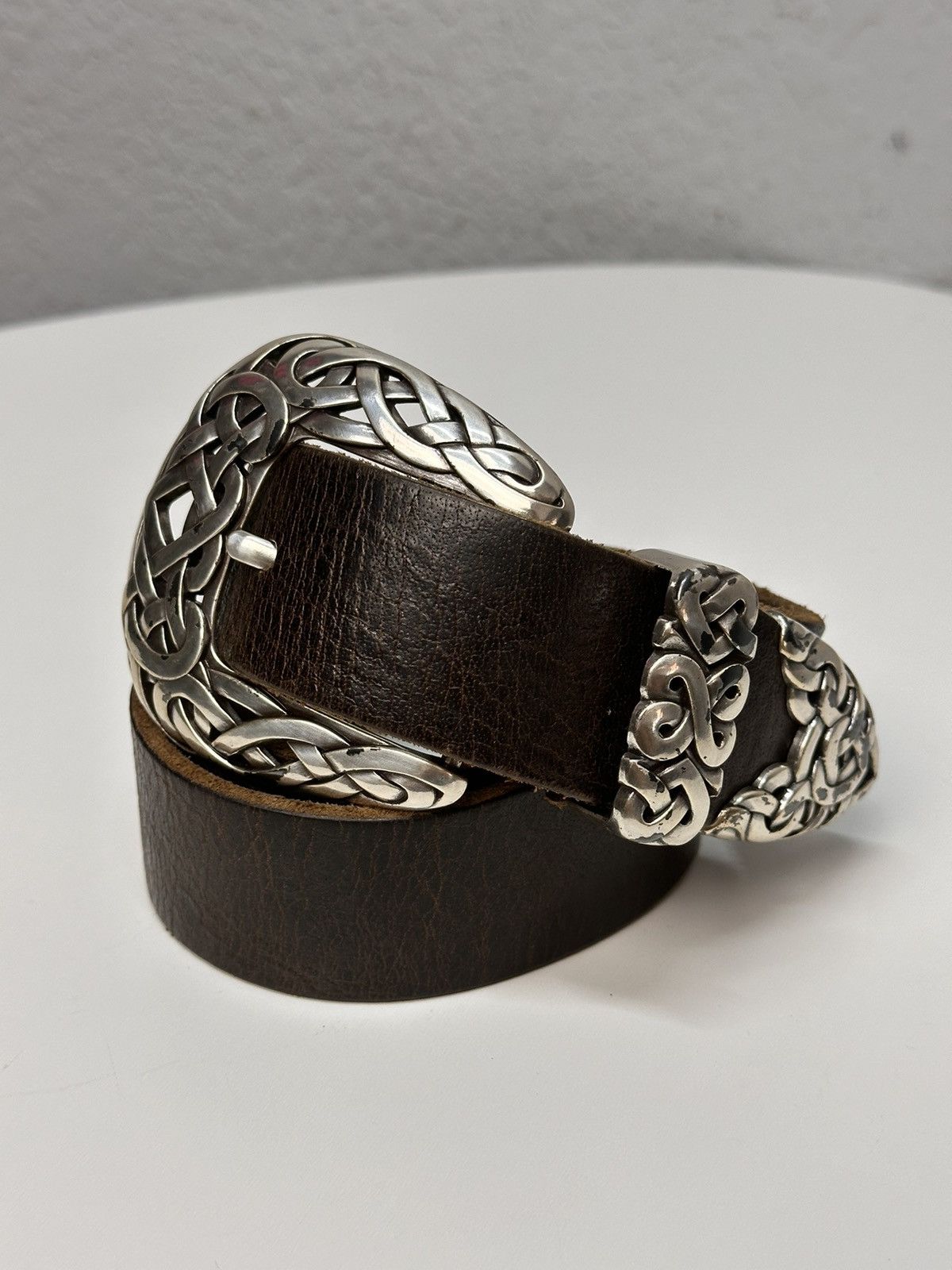 B.B. Simon leather Belt Diesel Style Beauty Beats Hysteric Glamour Y2k Size ONE SIZE - 7 Thumbnail