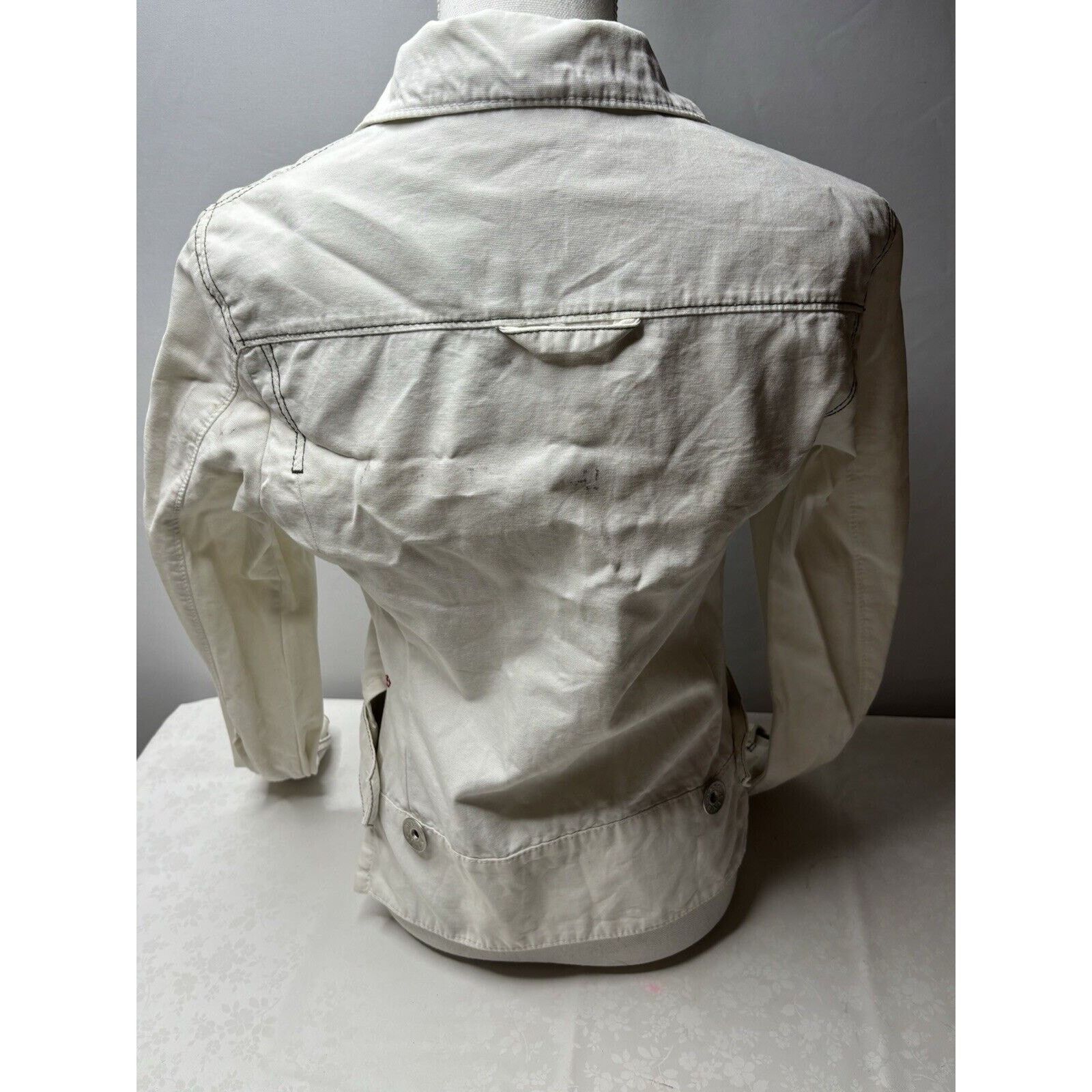 Miss Sixty MISS SIXTY Retro Y2K Women's White Jacket - M Size M / US 6-8 / IT 42-44 - 8 Thumbnail
