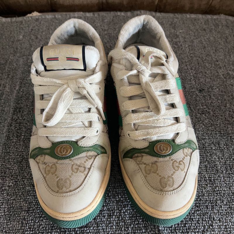 Gucci Gucci Screener Low-Top Leather Sneakers for Men Size US 8.5 / EU 41-42 - 5 Thumbnail