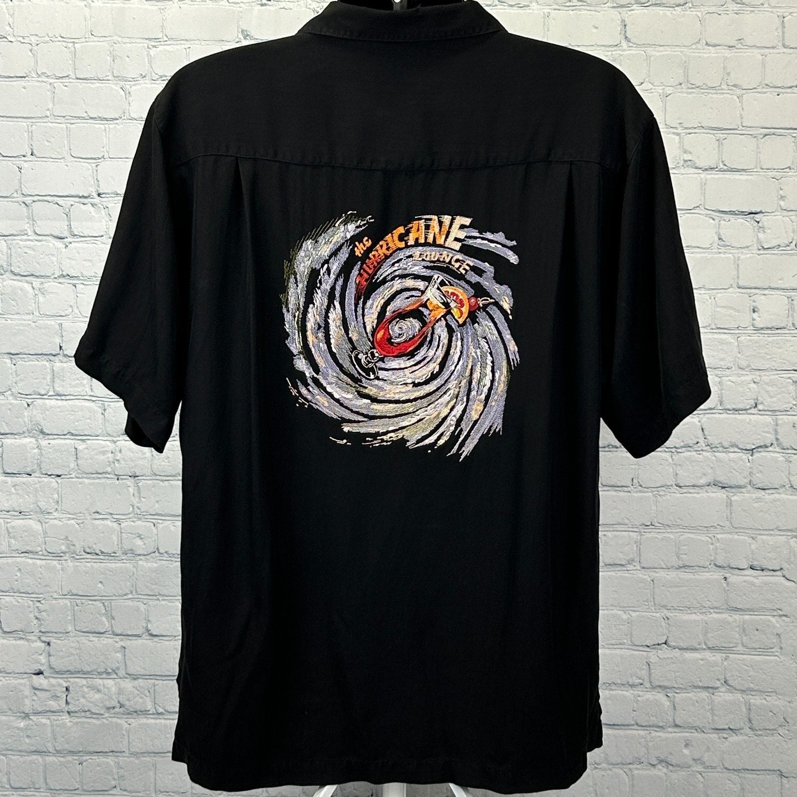 Other Luau The Hurricane Lounge Hawaiian Camp Shirt Black L Large Size US L / EU 52-54 / 3 - 3 Thumbnail